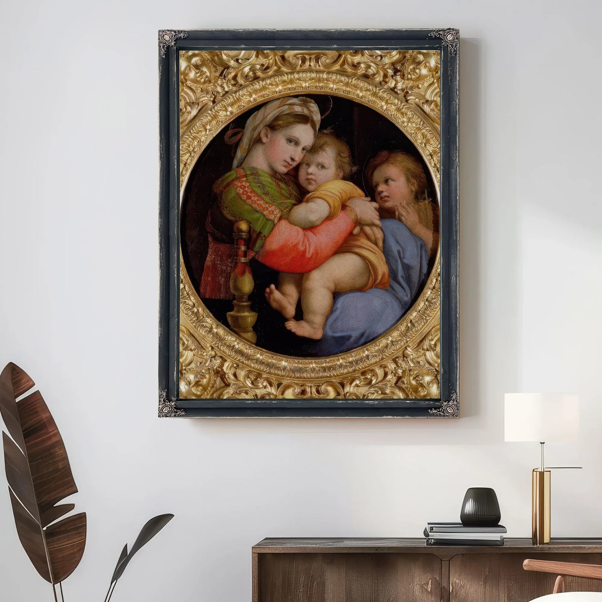 The Madonna Of The Chair By Raphael Fine Art Print