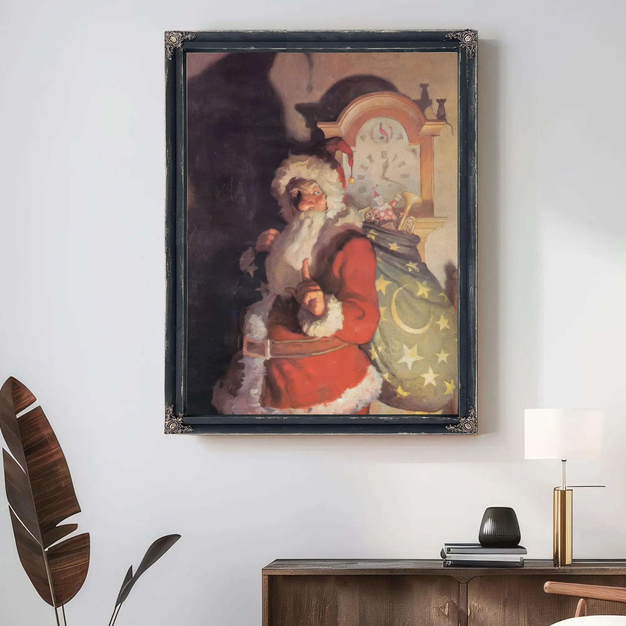 Ole Saint Nick (Old Kris) By NC Wyeth Fine Art Print