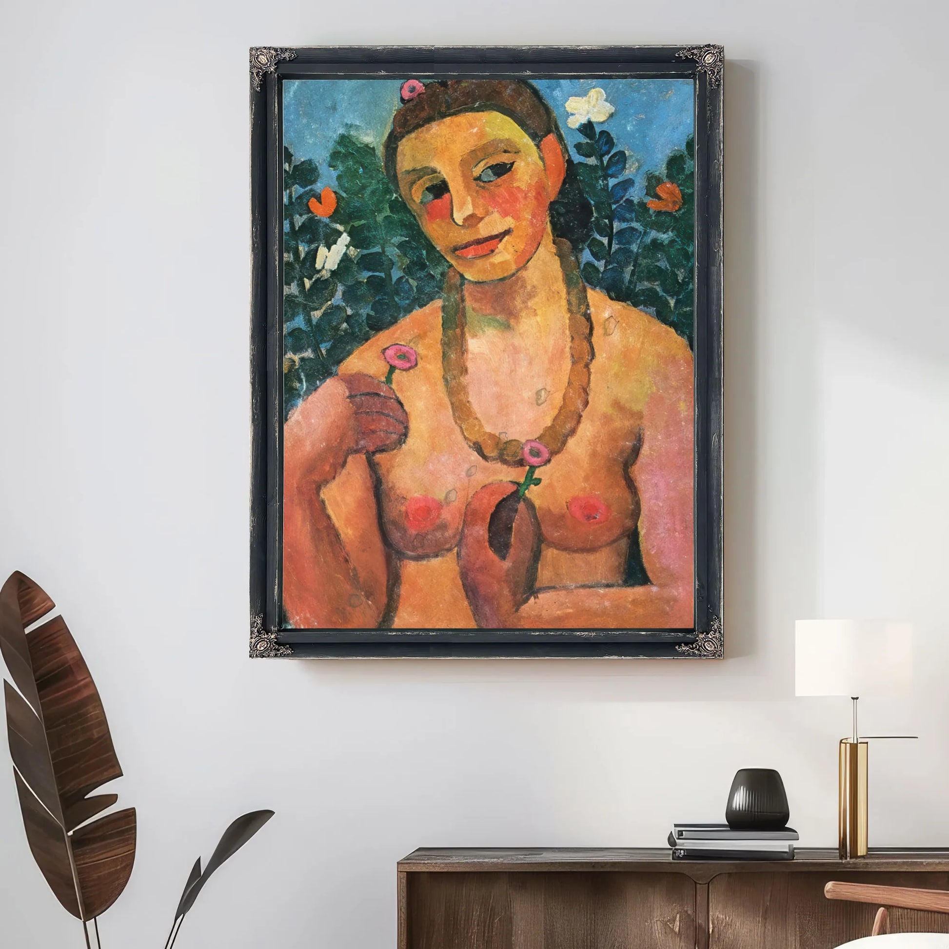 Self Portrait 1 By Paula Modersohn Becker Fine Art Print