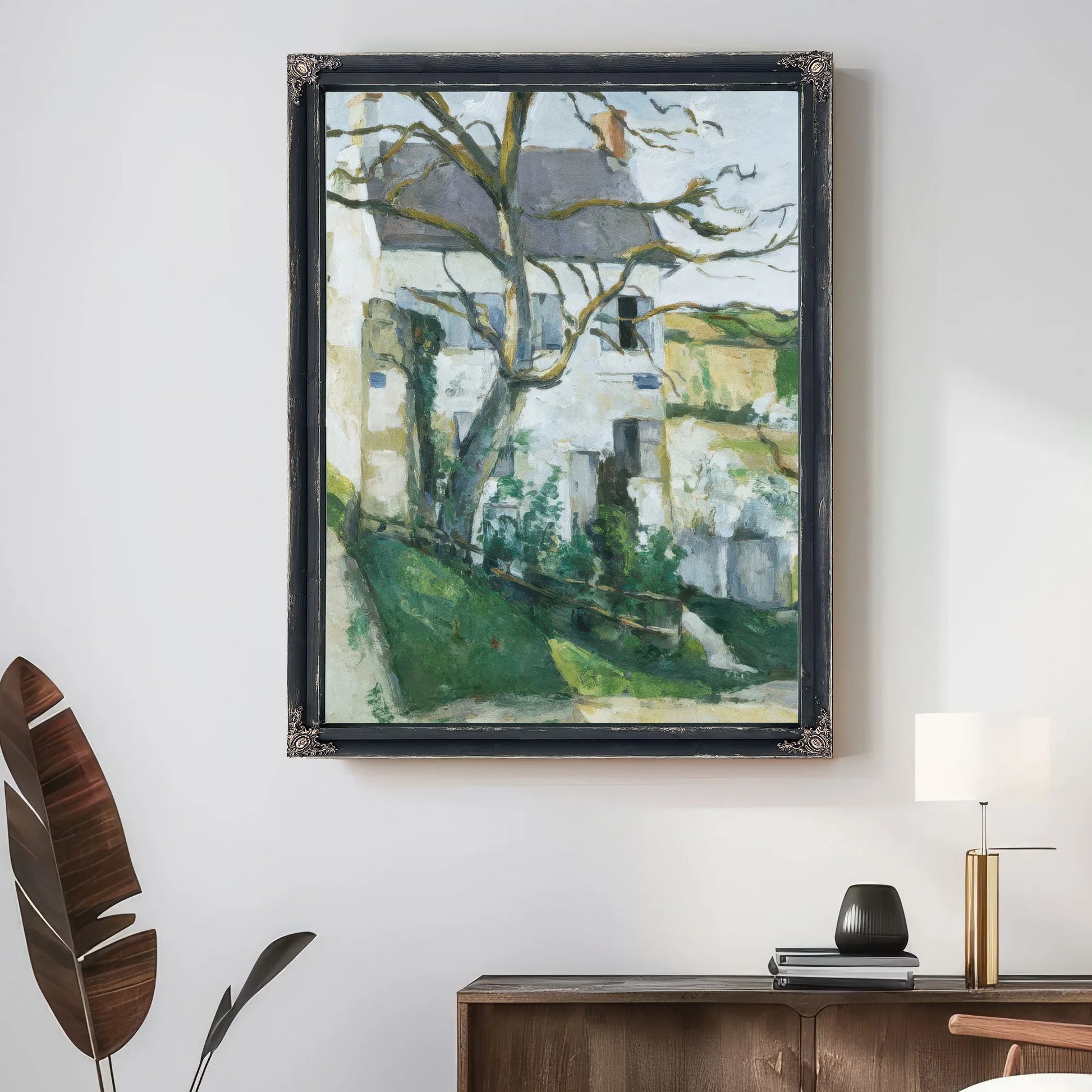 House And Tree By Paul Cezanne Fine Art Print