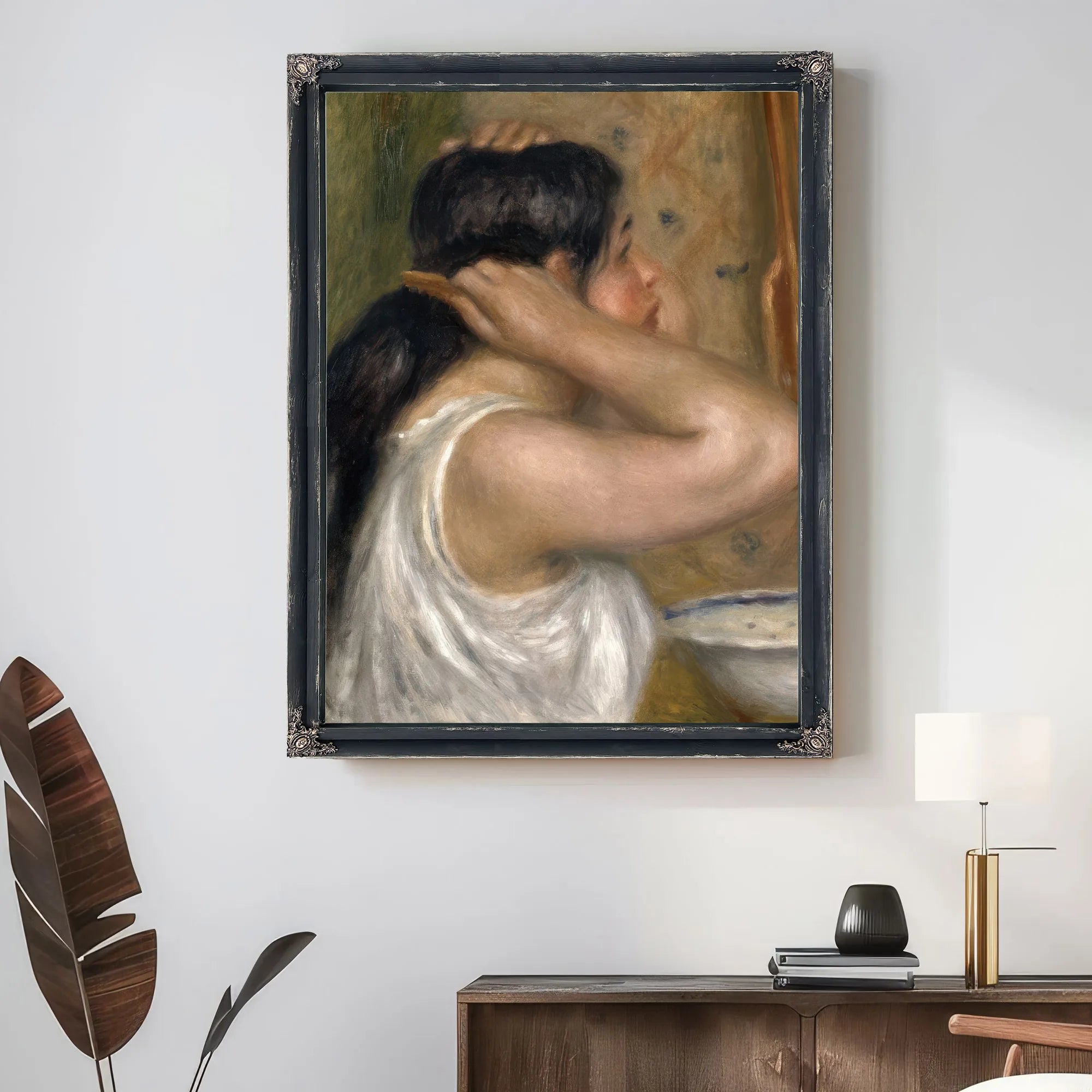 The Toilette, Woman Combing Her Hair (La Toilette, Femme Se Peignant) By Pierre Auguste Renoir Fine Art Print