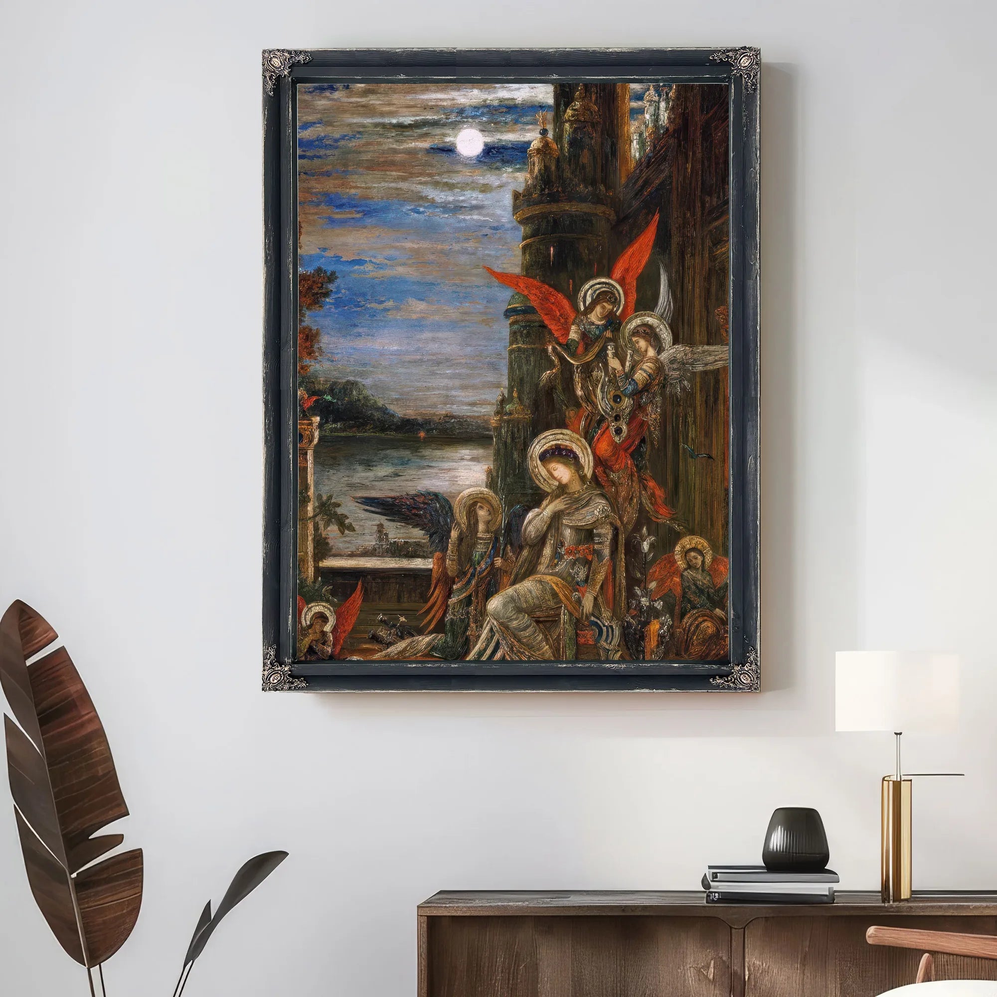 Saint Cecilia. (The Angels Announcing Her Coming Martyrdom) By Gustave Moreau Fine Art Print