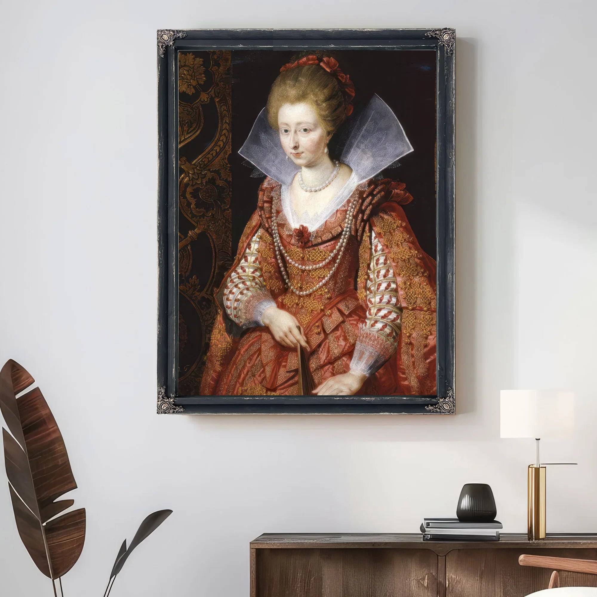Portrait Of Charlotte Marguerite De Montmorency Princess Of Conde By Peter Paul Rubens Fine Art Print
