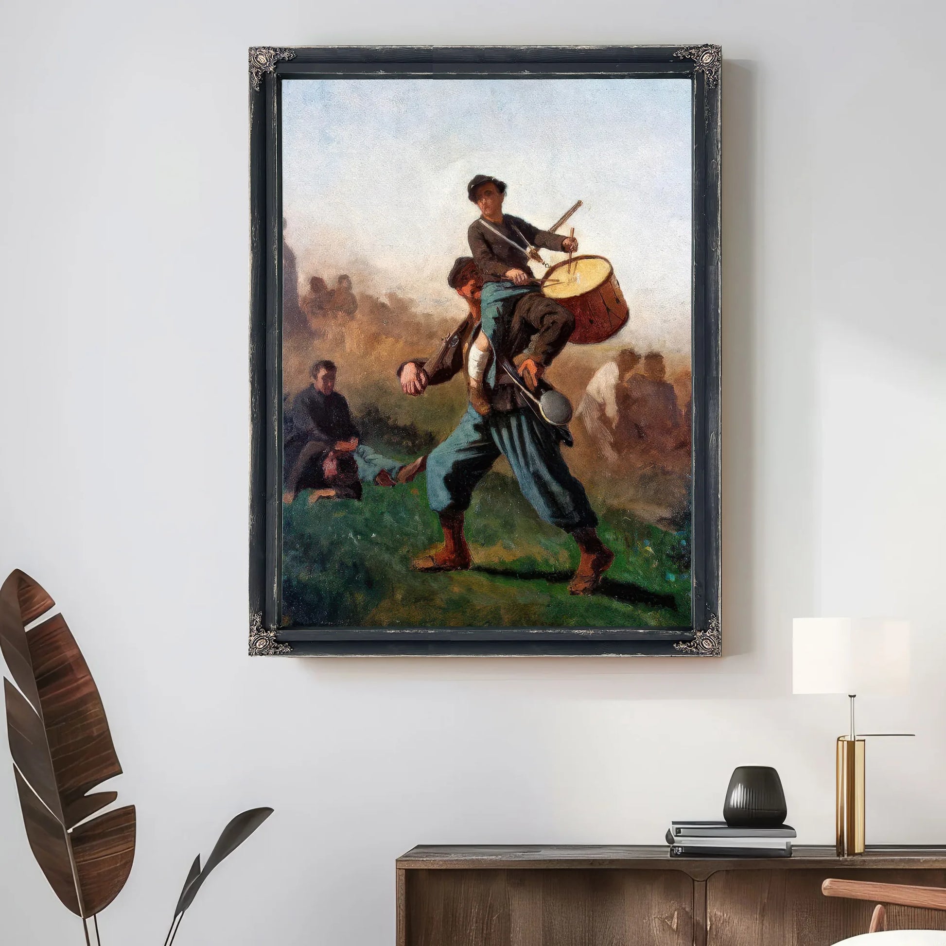 Study For The Wounded Drummer Boy By Eastman Johnson Fine Art Print