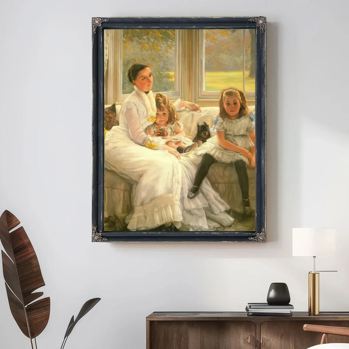The Chapple Gill Family Of Lower Lea, Woolton By James Tissot Fine Art Print