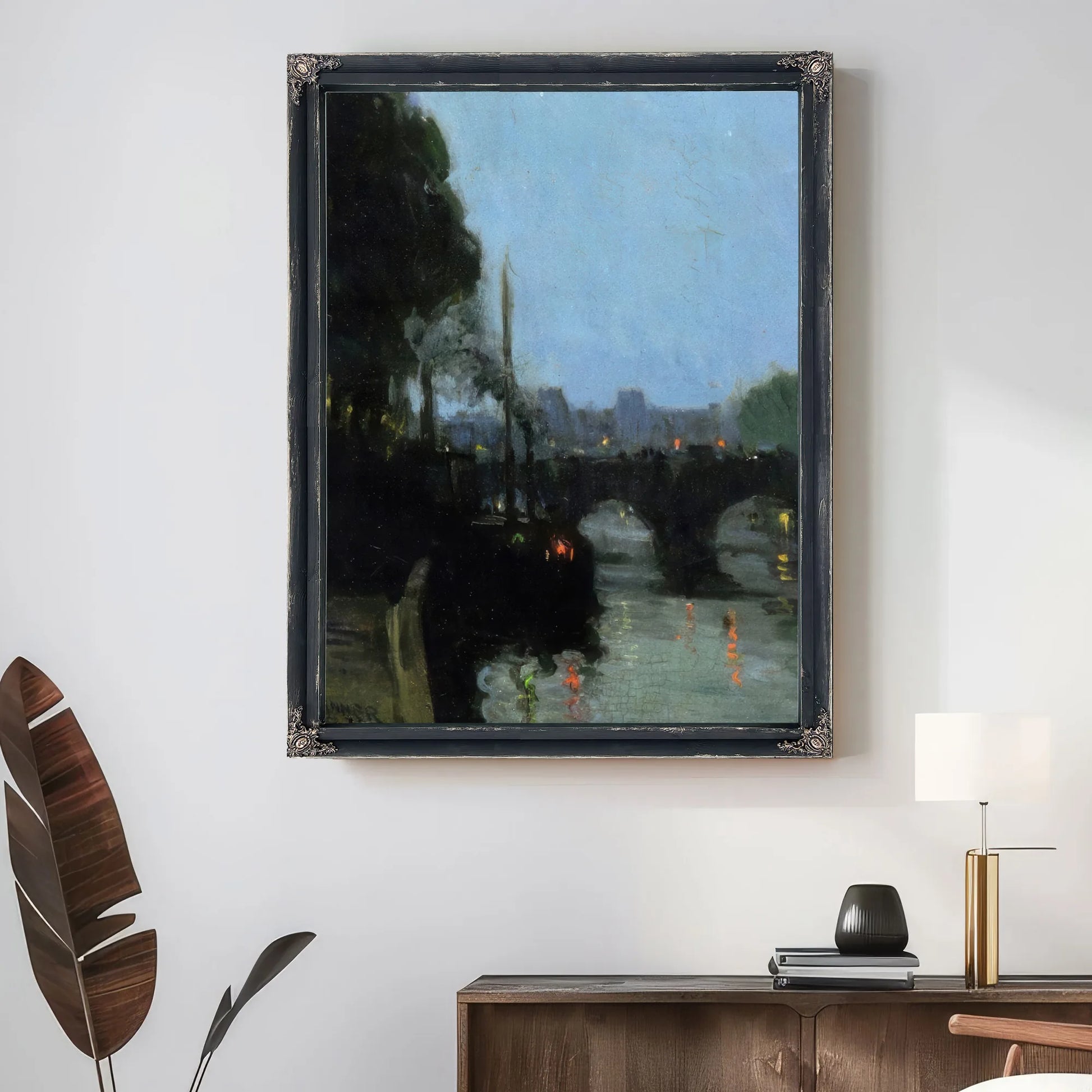 The Seine Evening By Henry Ossawa Tanner Fine Art Print