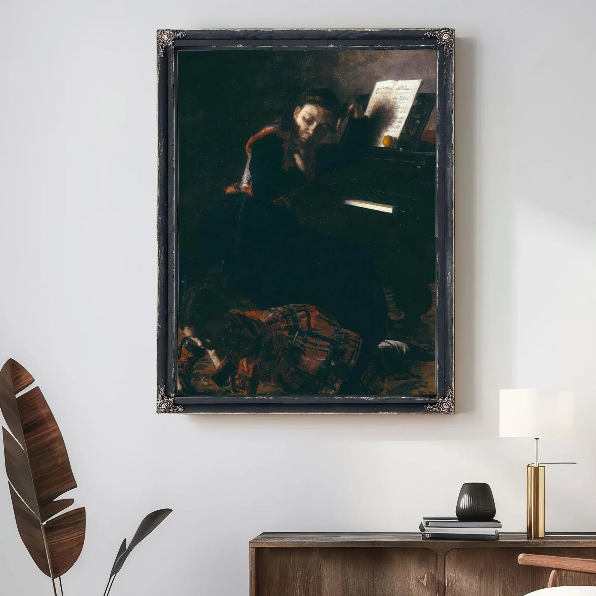 Home Scene By Thomas Eakins Fine Art Print