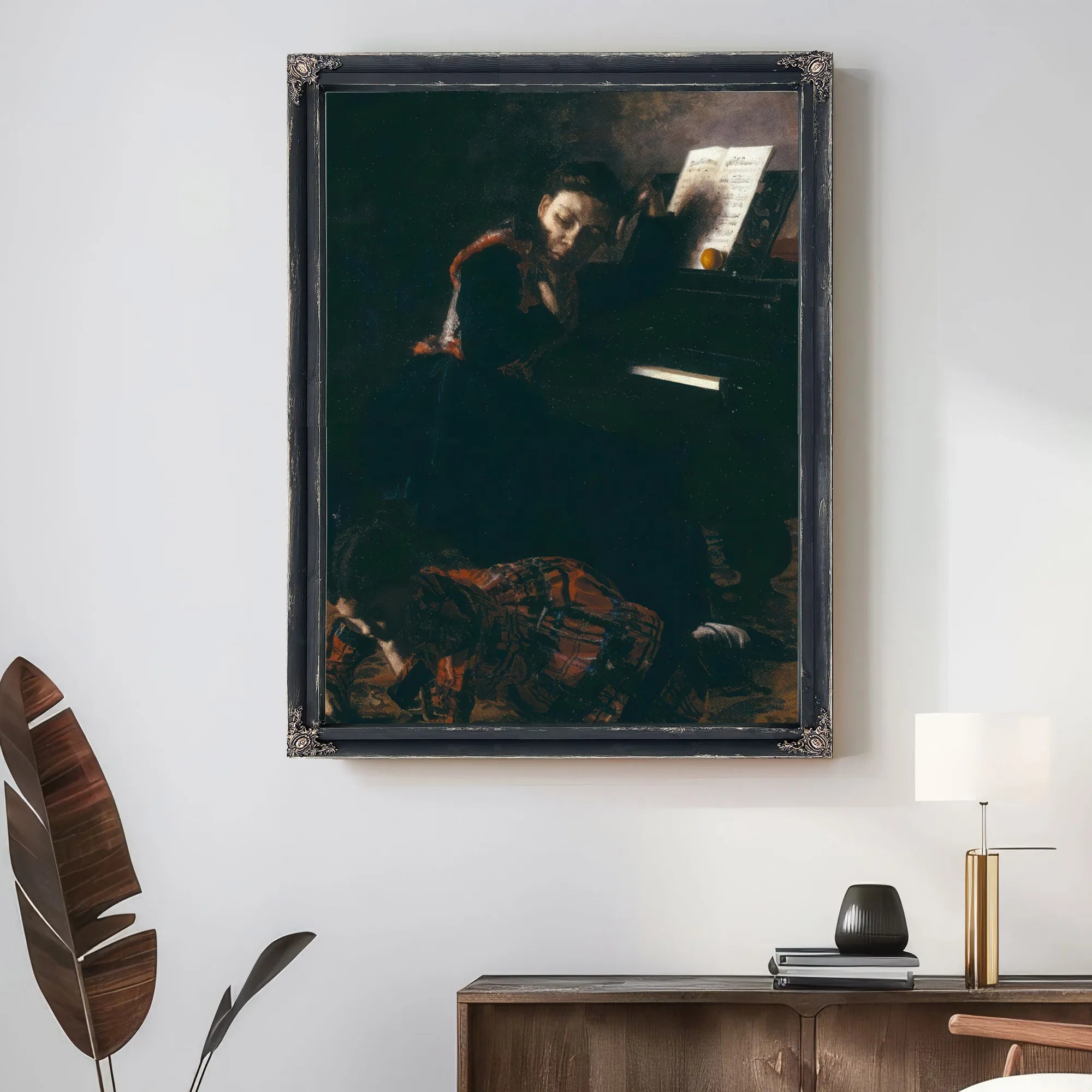 Home Scene By Thomas Eakins Fine Art Print