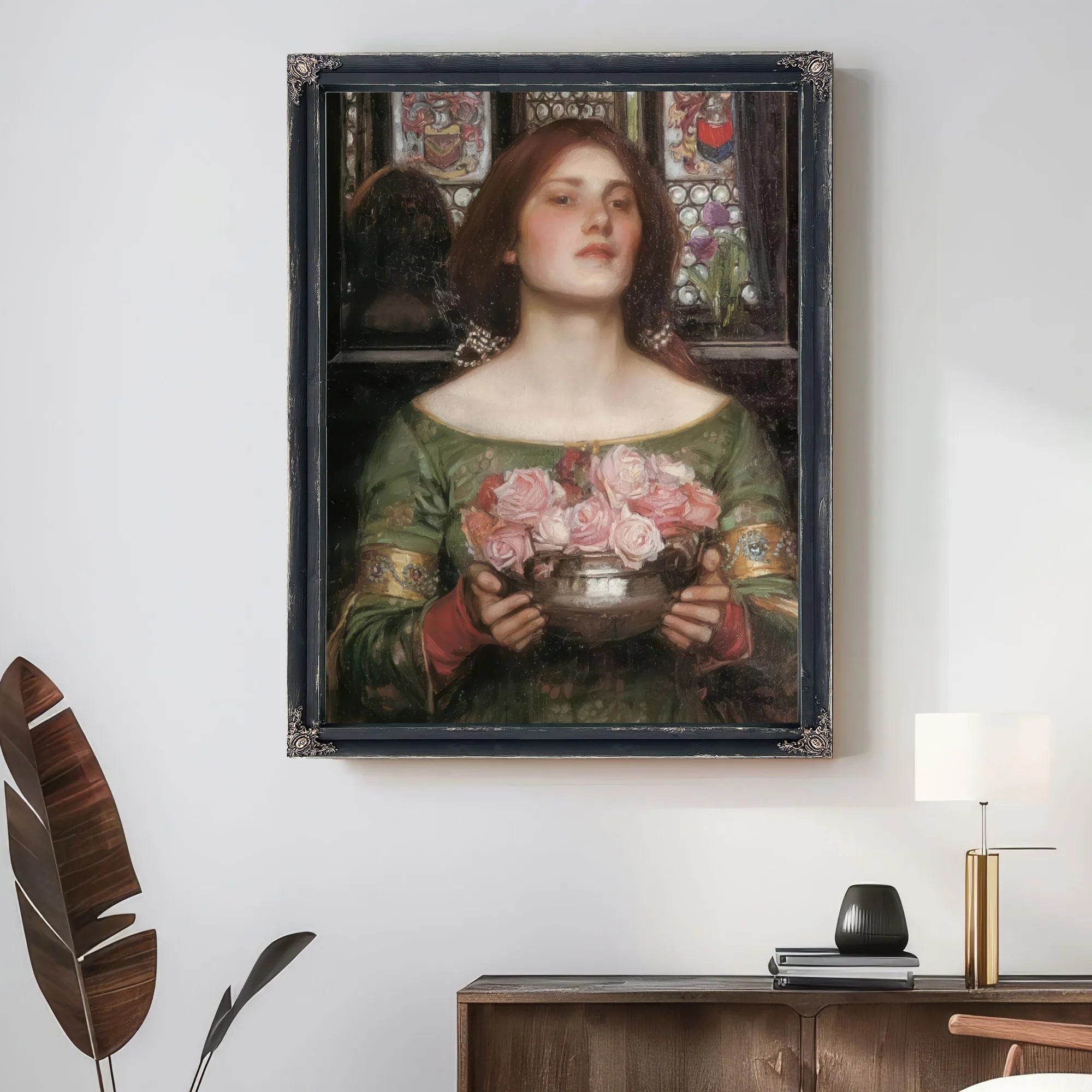 Gather Ye Rosebuds While Ye May By John Waterhouse Fine Art Print