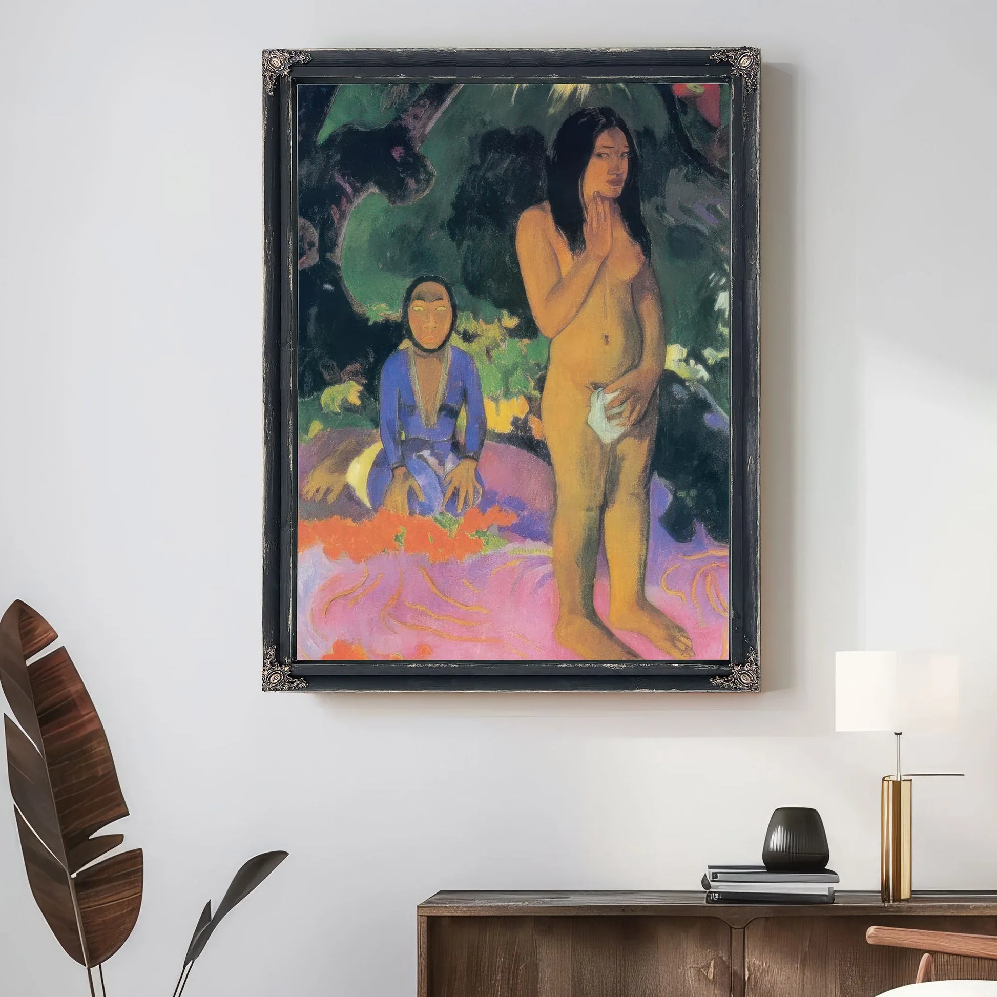 Parau Na Te Varua Ino( Evil's Words) By Paul Gauguin Fine Art Print