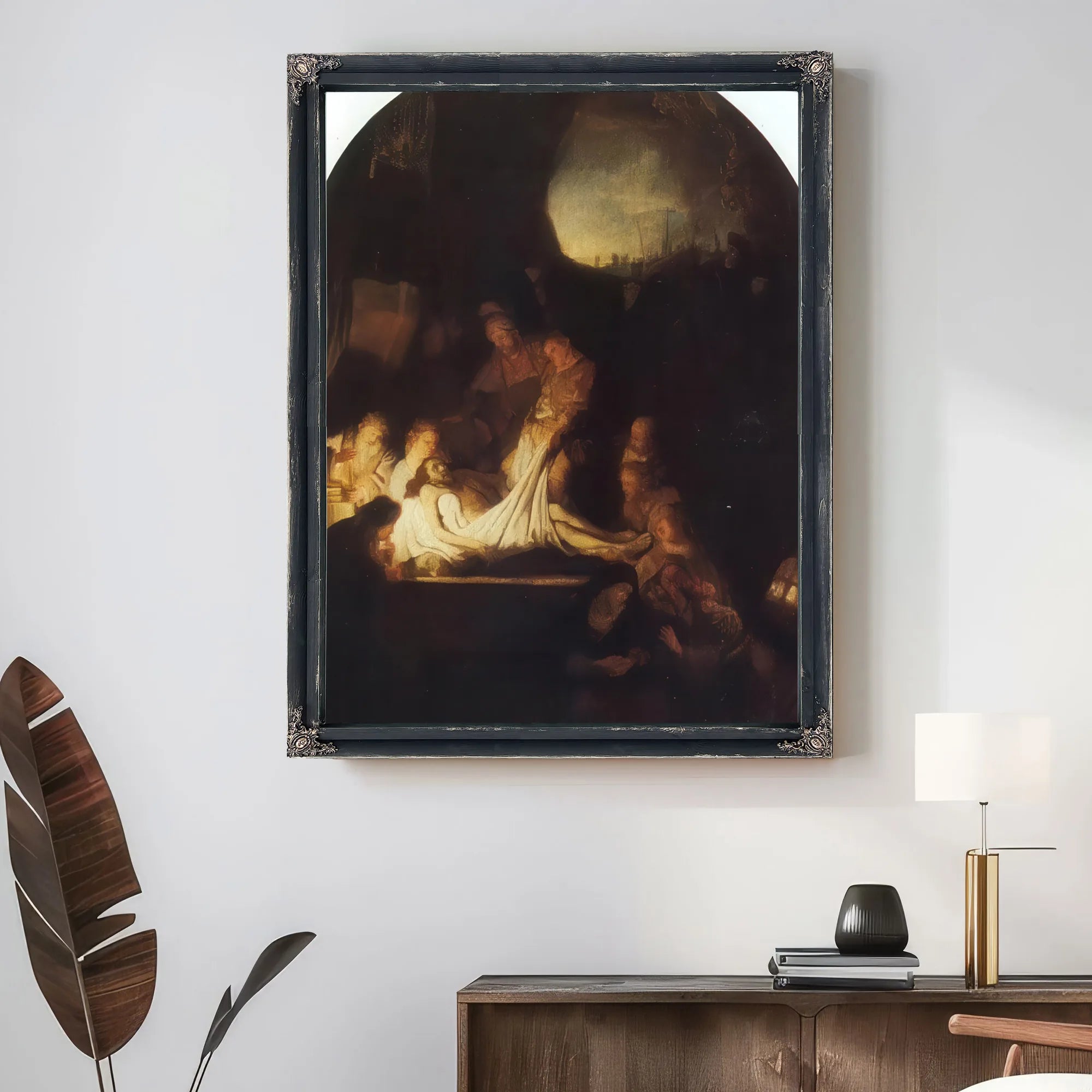 The Entombment Of Christ By Rembrandt Fine Art Print