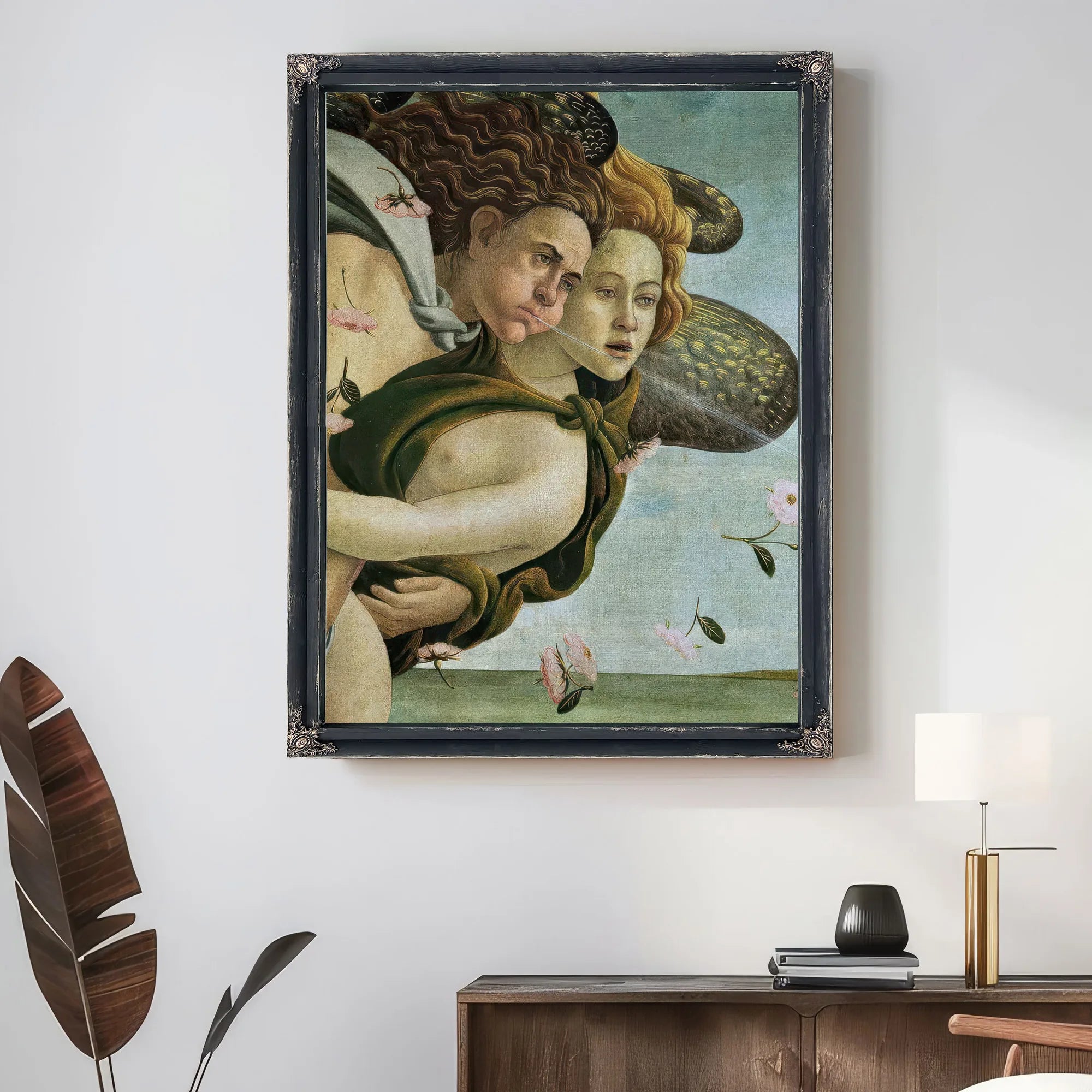 Zephyr And Chloris Detail From The Birth Of Venus By Sandro Botticelli Fine Art Print