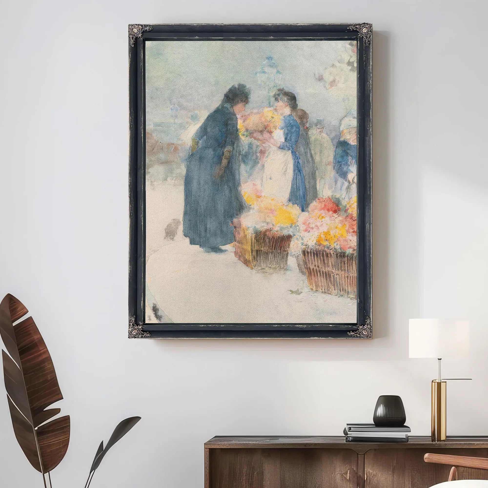 The Flower Seller By Childe Hassam Fine Art Print