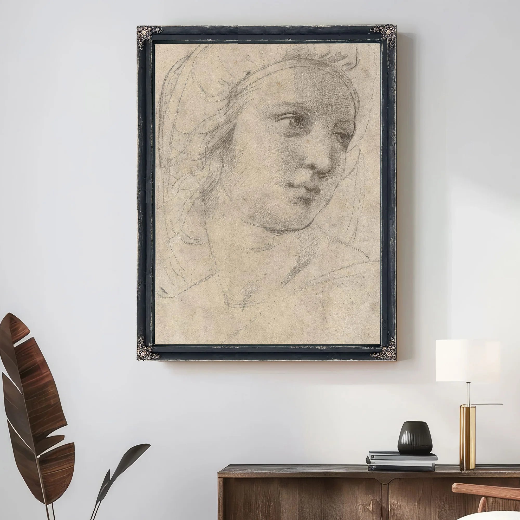 Head Of A Muse By Raphael Fine Art Print