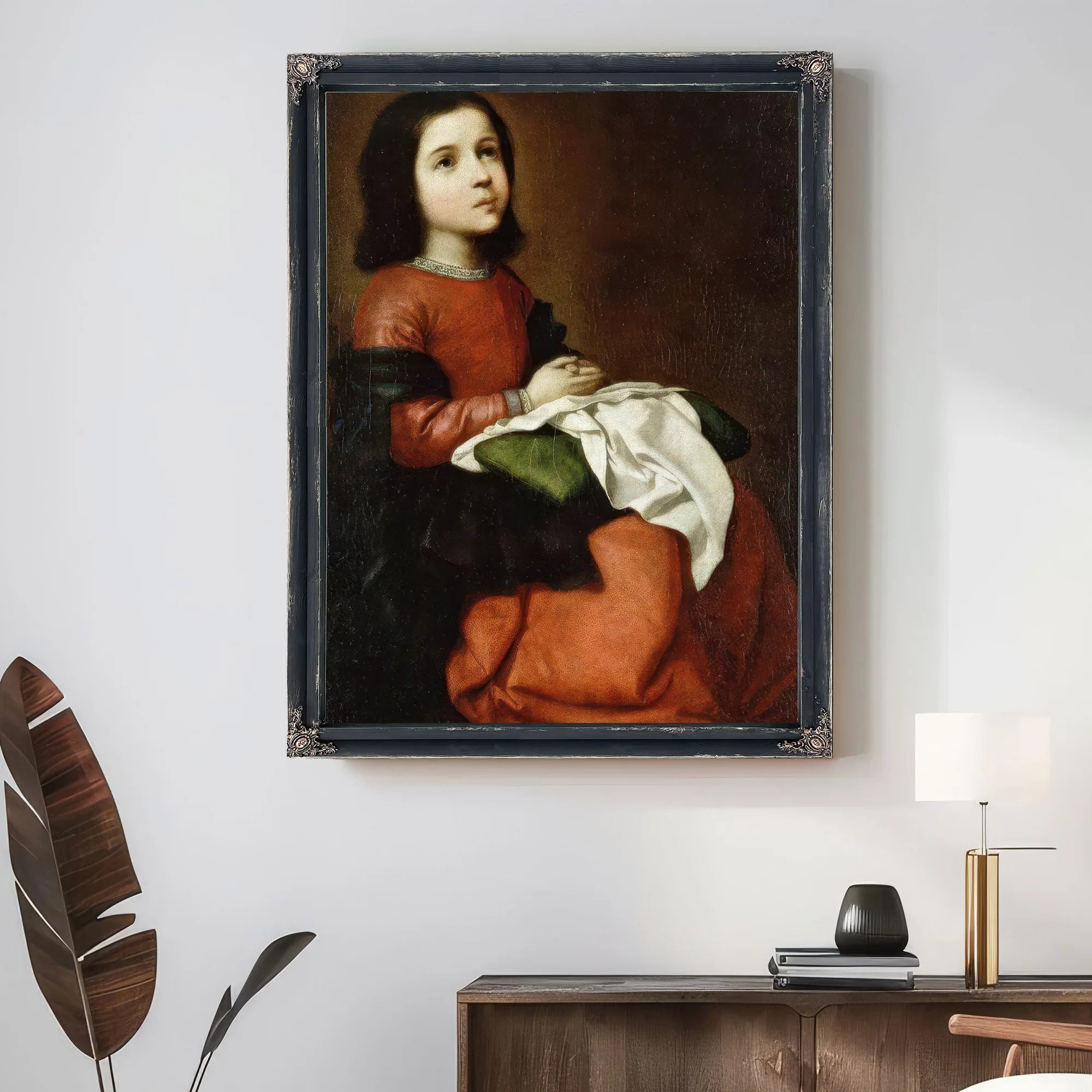 Virgin Mary As A Child By Francisco De Zurbaran Fine Art Print