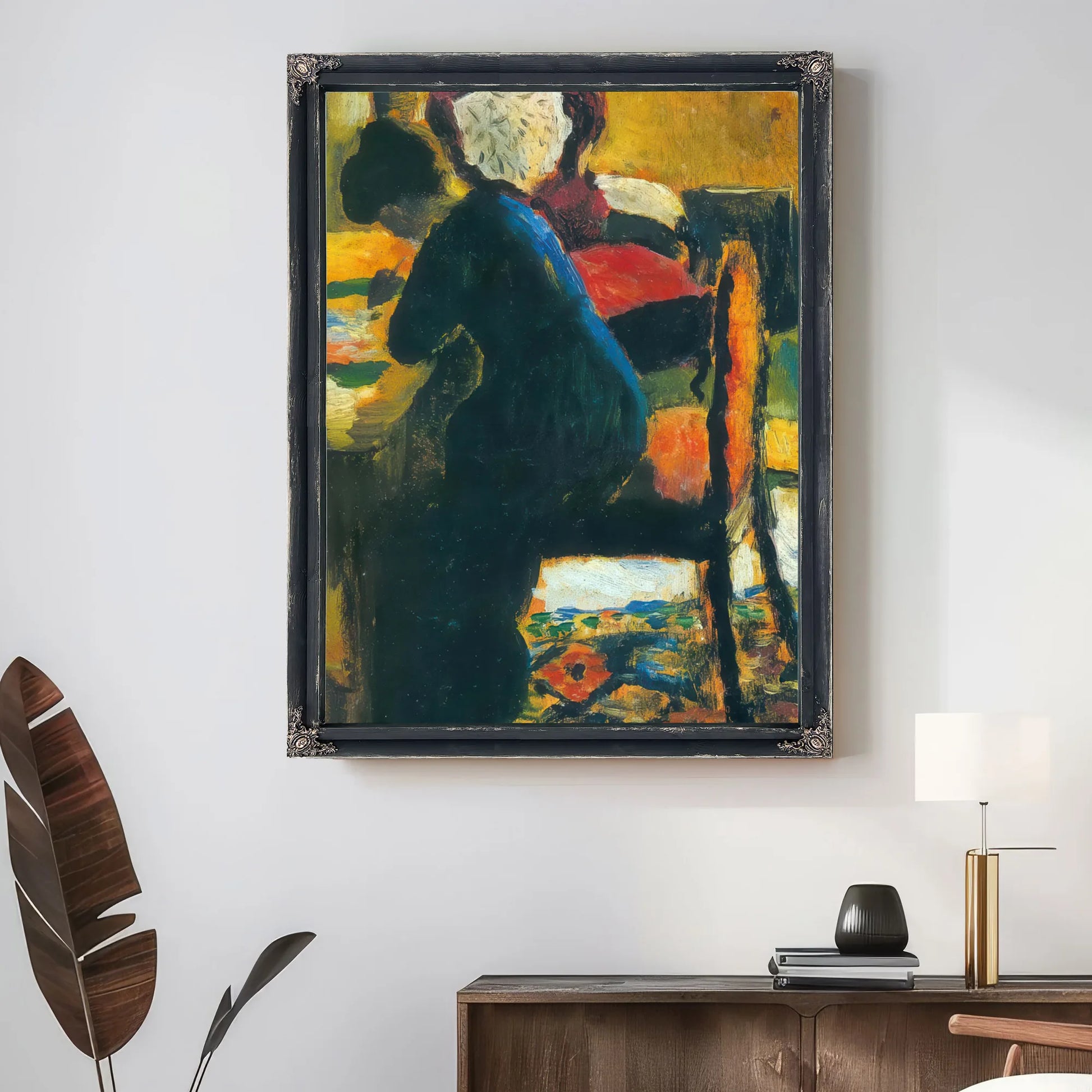 Elisabeth At Her Desk By August Macke Fine Art Print