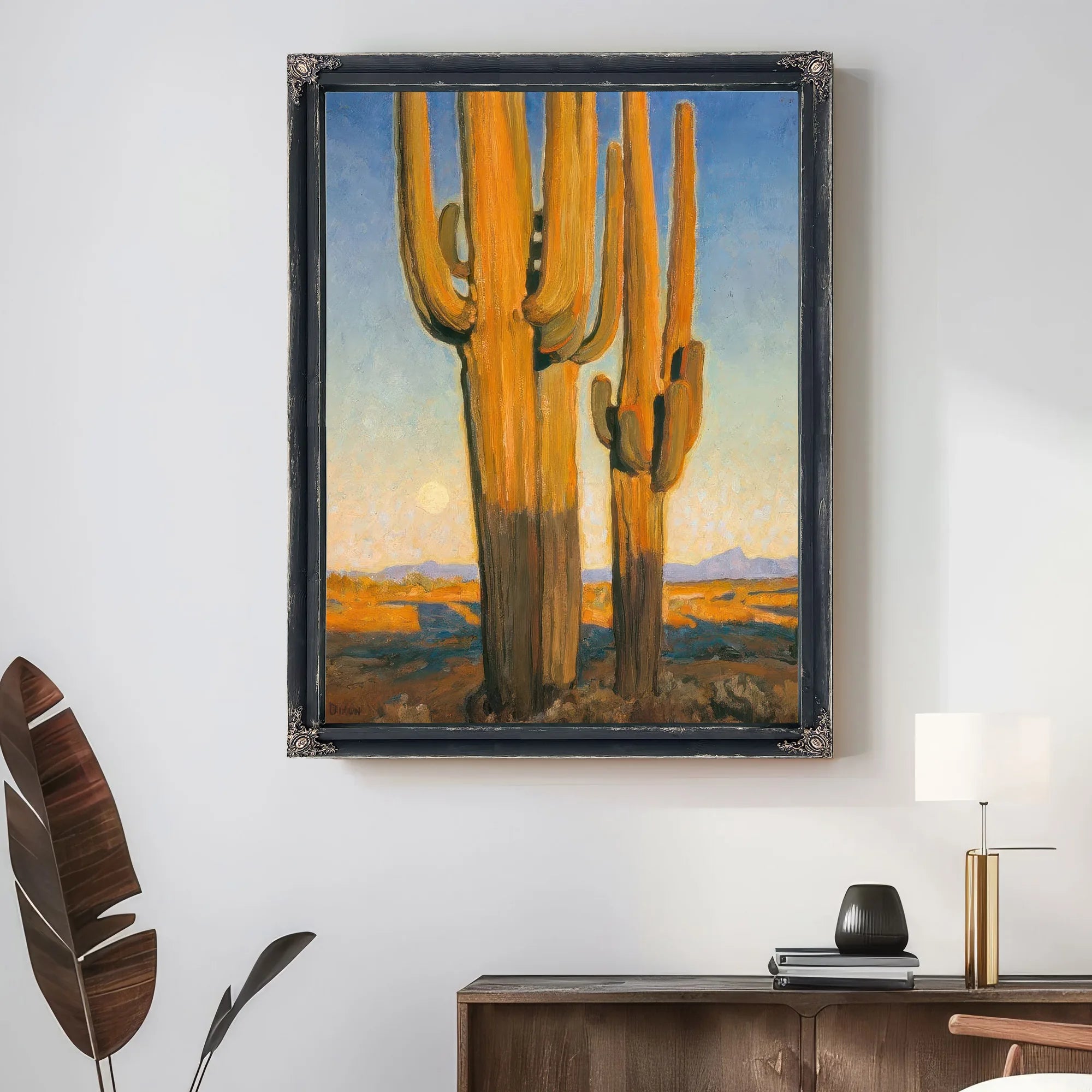 Saguaros Sunset By Maynard Dixon Fine Art Print