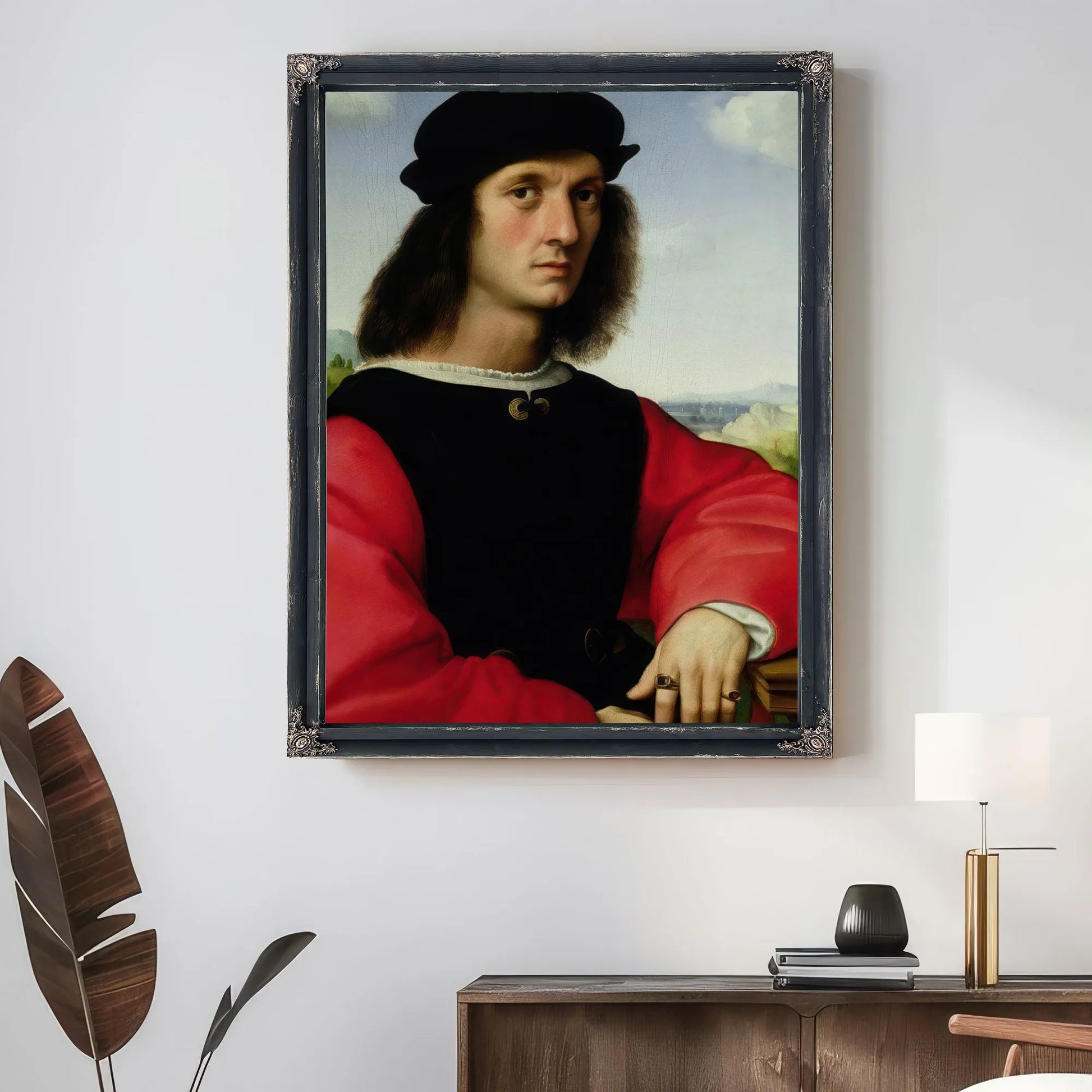Portrait Of Agnolo Doni By Raphael Fine Art Print
