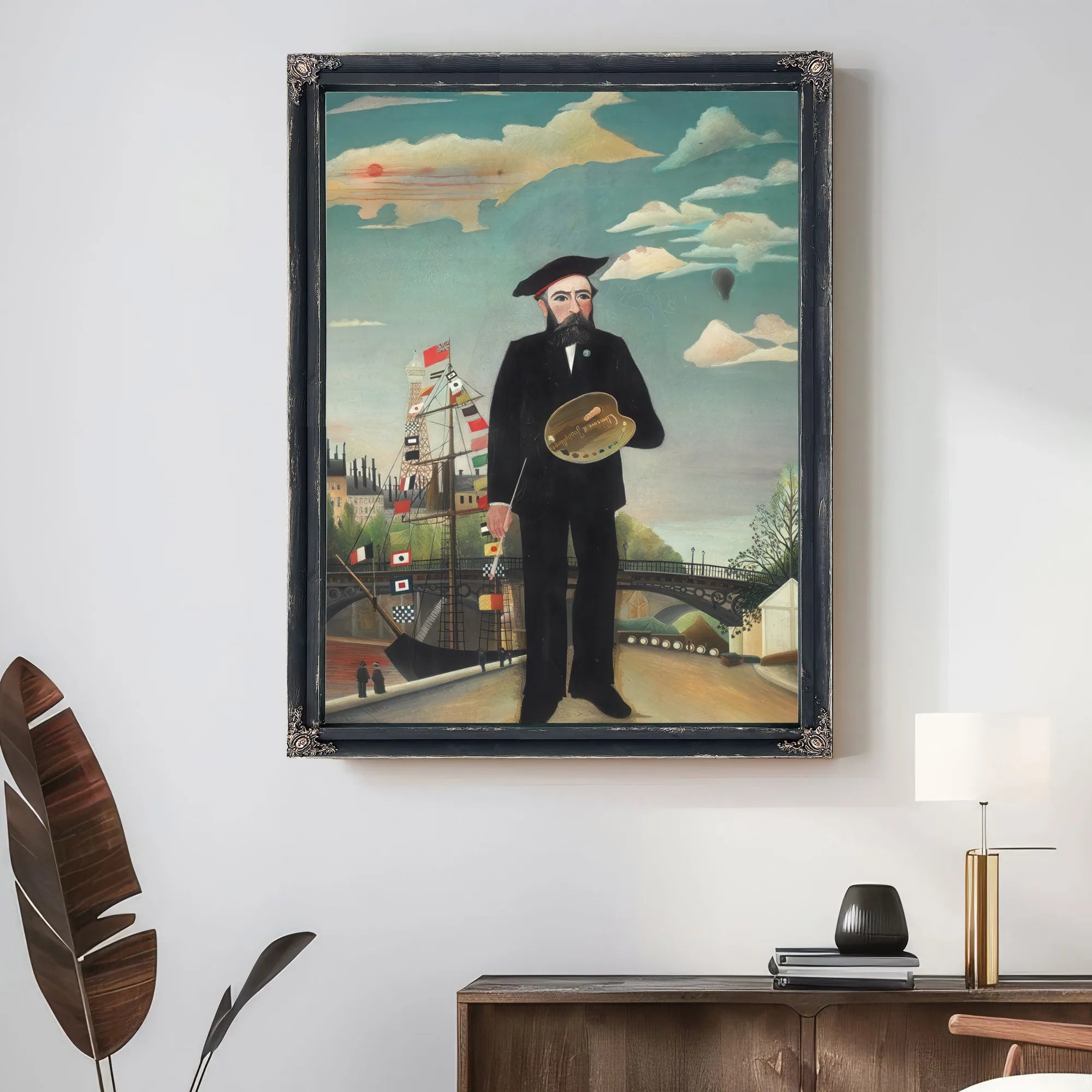 Myself Portrait Landscape 1890 By Henri Rousseau Fine Art Print