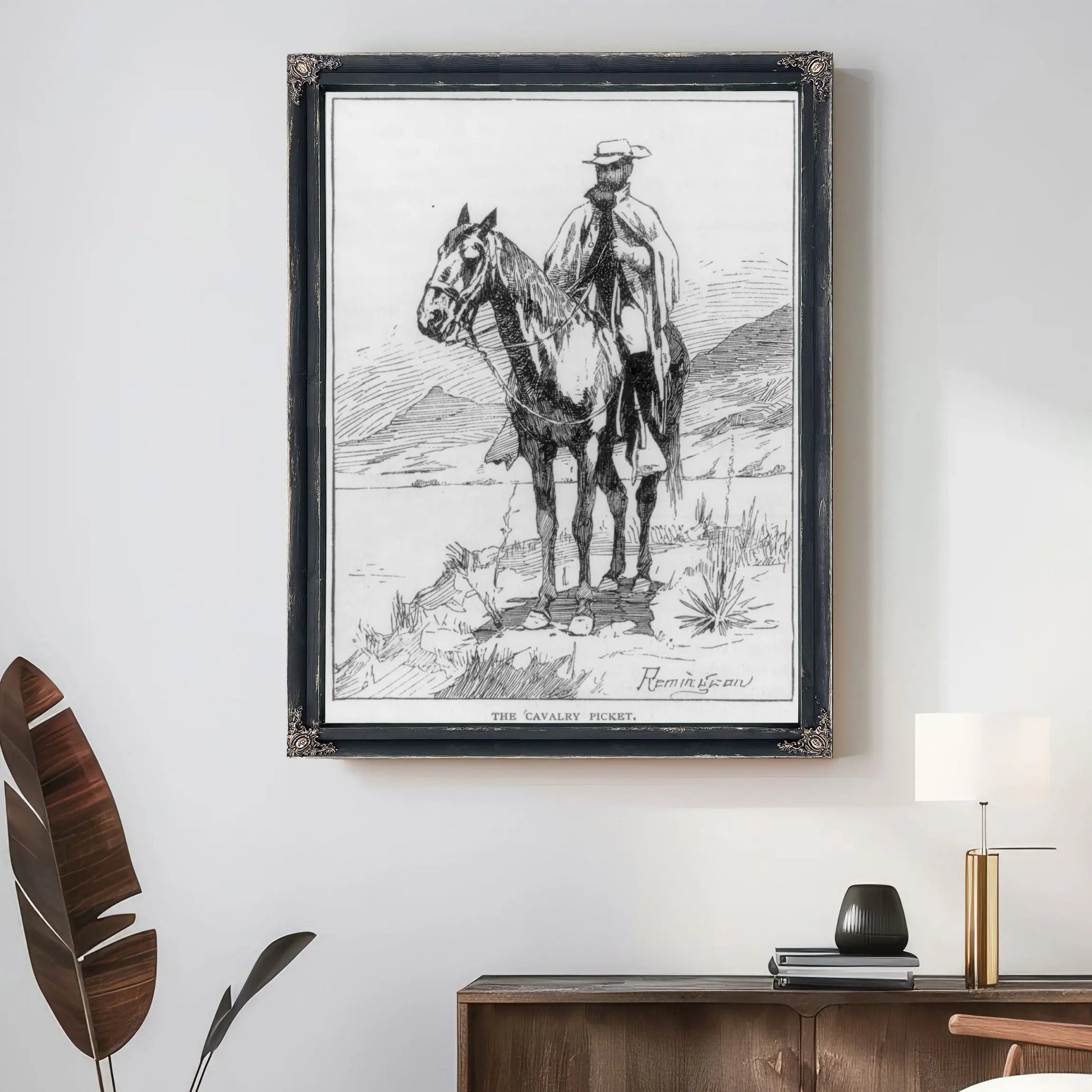 The Cavalry Picket Lccn  by Frederic Remington