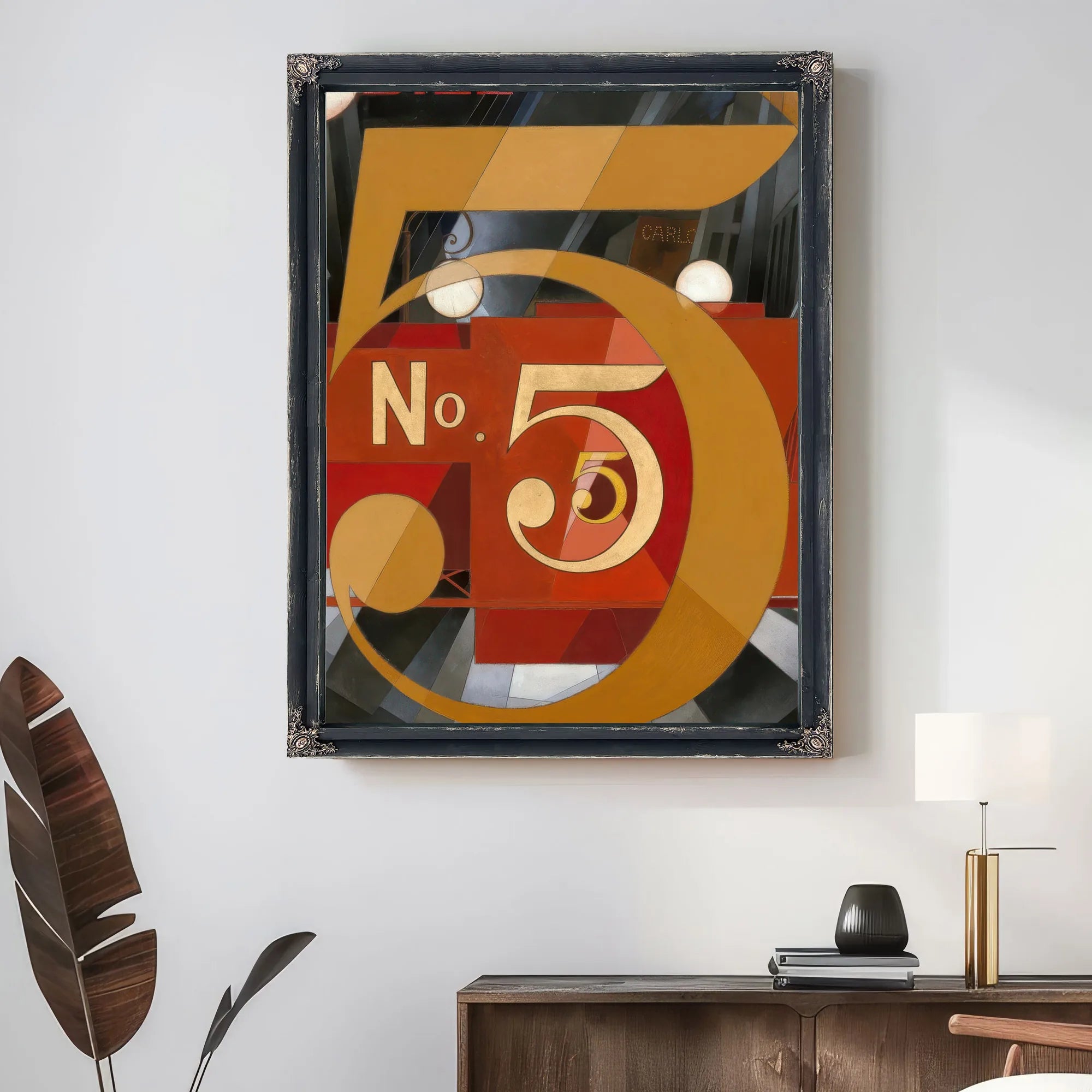 I Saw The Figure 5 In Gold By Charles Demuth Fine Art Print