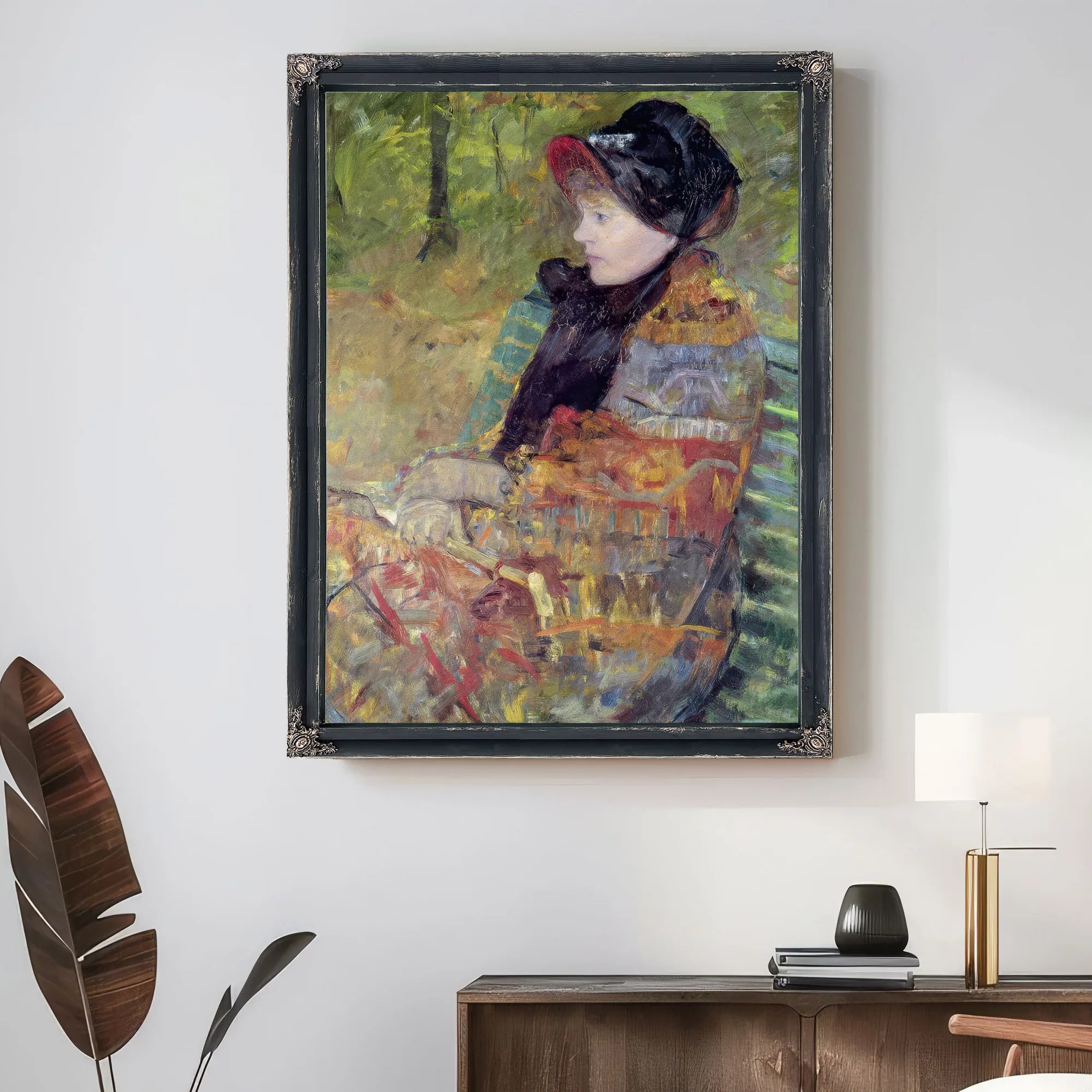 Portrait Of Mlle C. Lydia Cassatt 1 By Mary Cassatt Fine Art Print