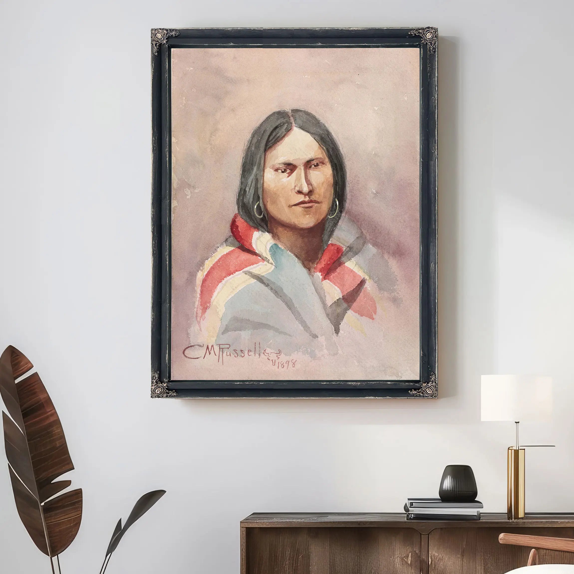 Indian Woman by Charles Marion Russell
