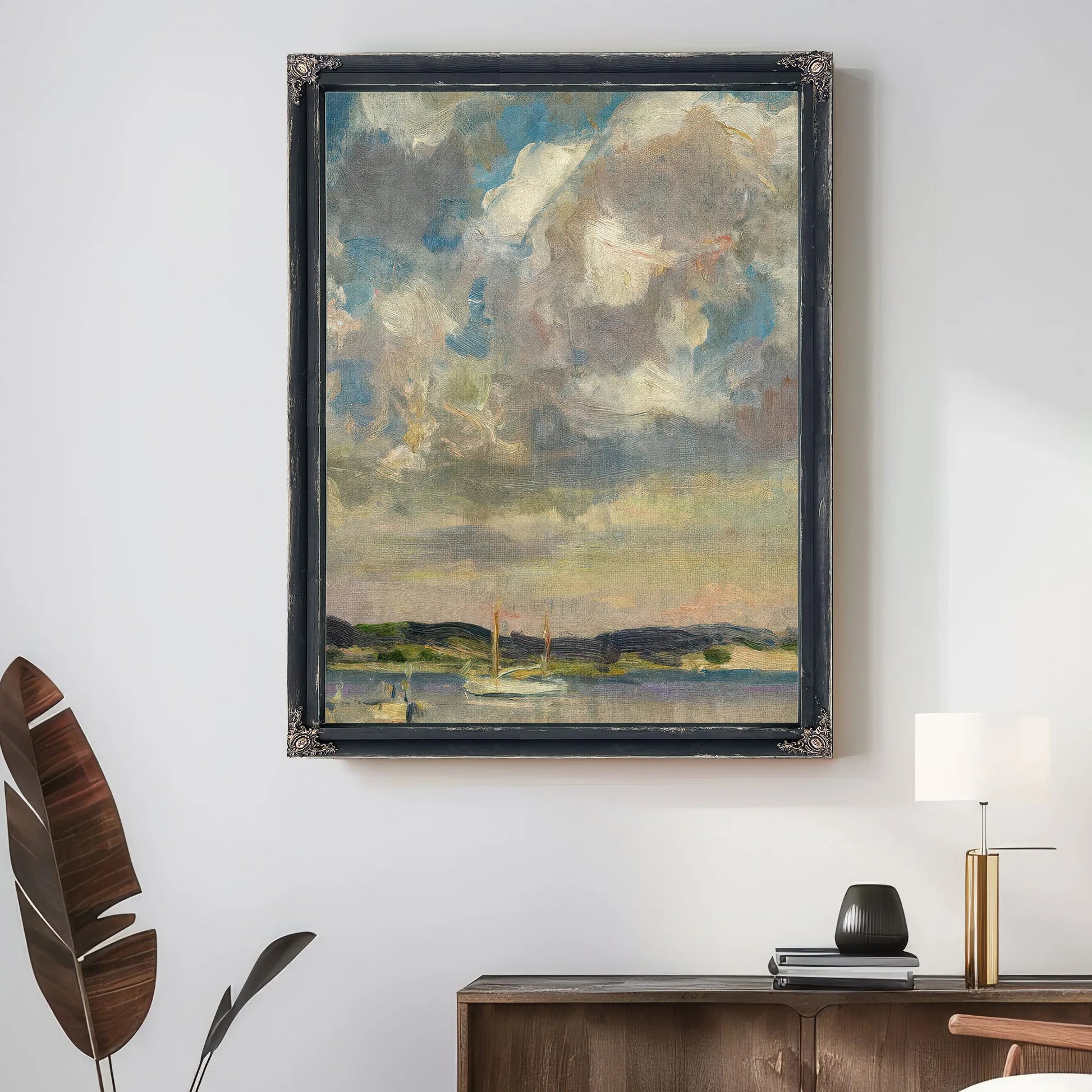 Clouds Peconic Bay By Irving Ramsey Wiles Fine Art Print