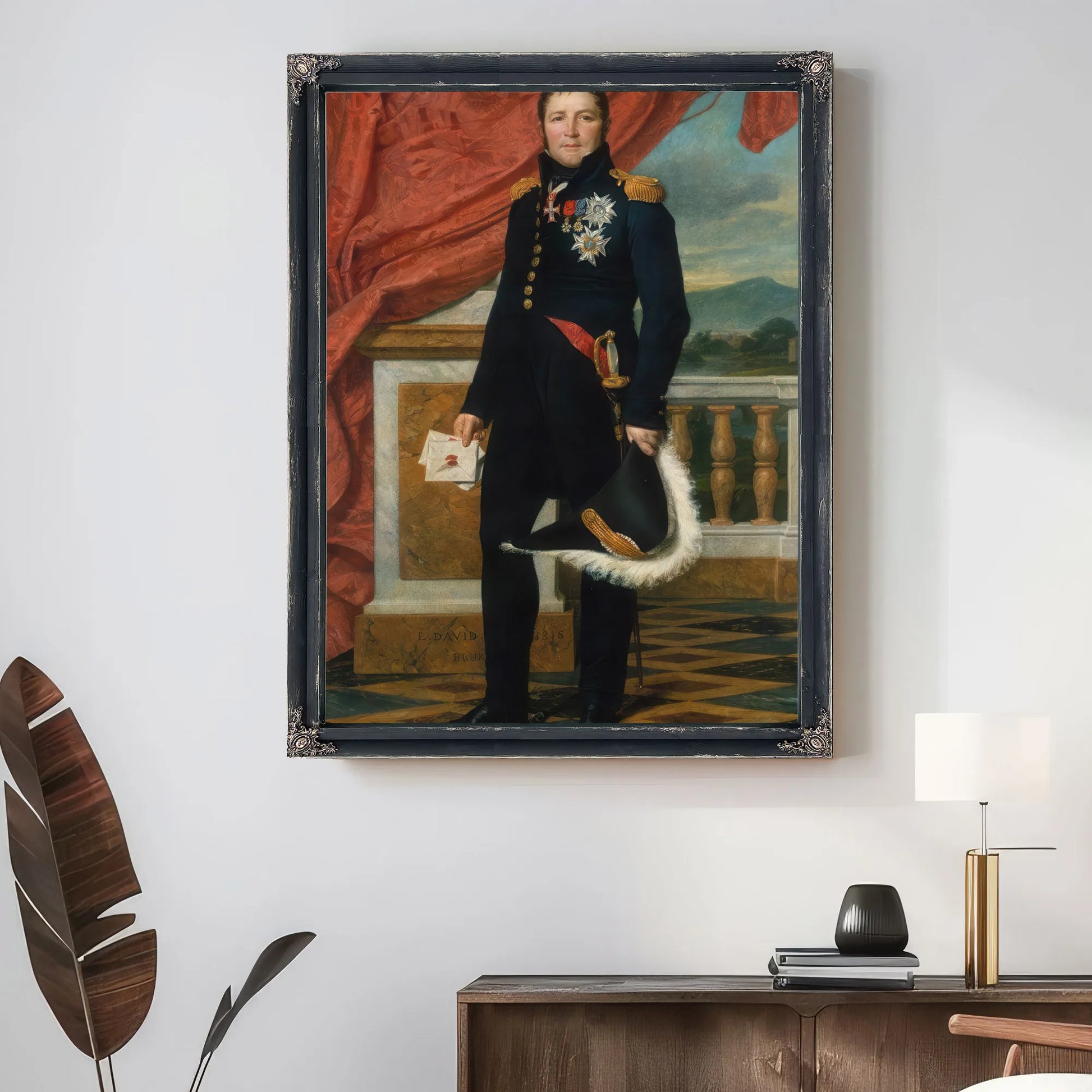 Portrait Of General Etienne Maurice Gerard By Jacques Louis David Fine Art Print