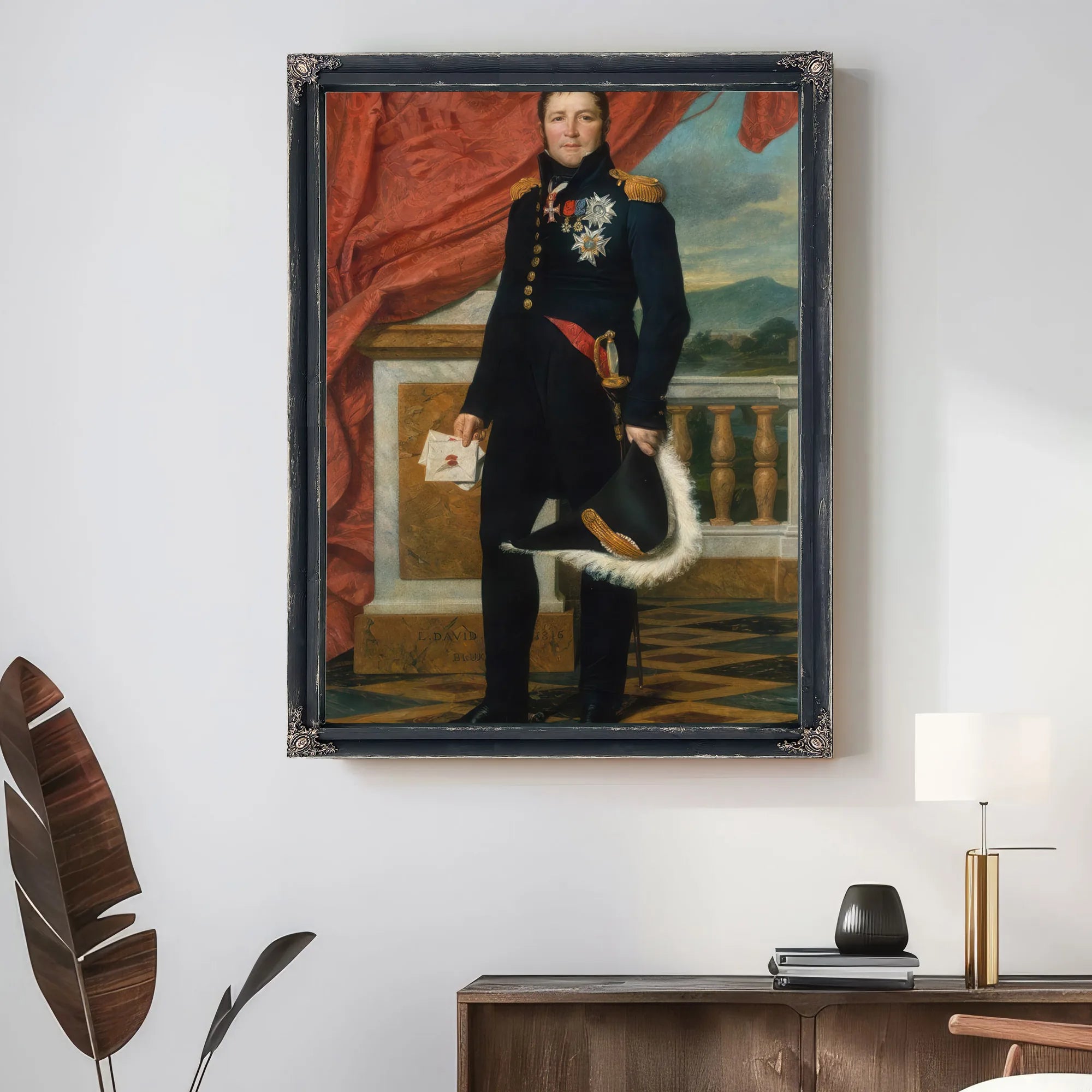 Portrait Of General Etienne Maurice Gerard By Jacques Louis David Fine Art Print