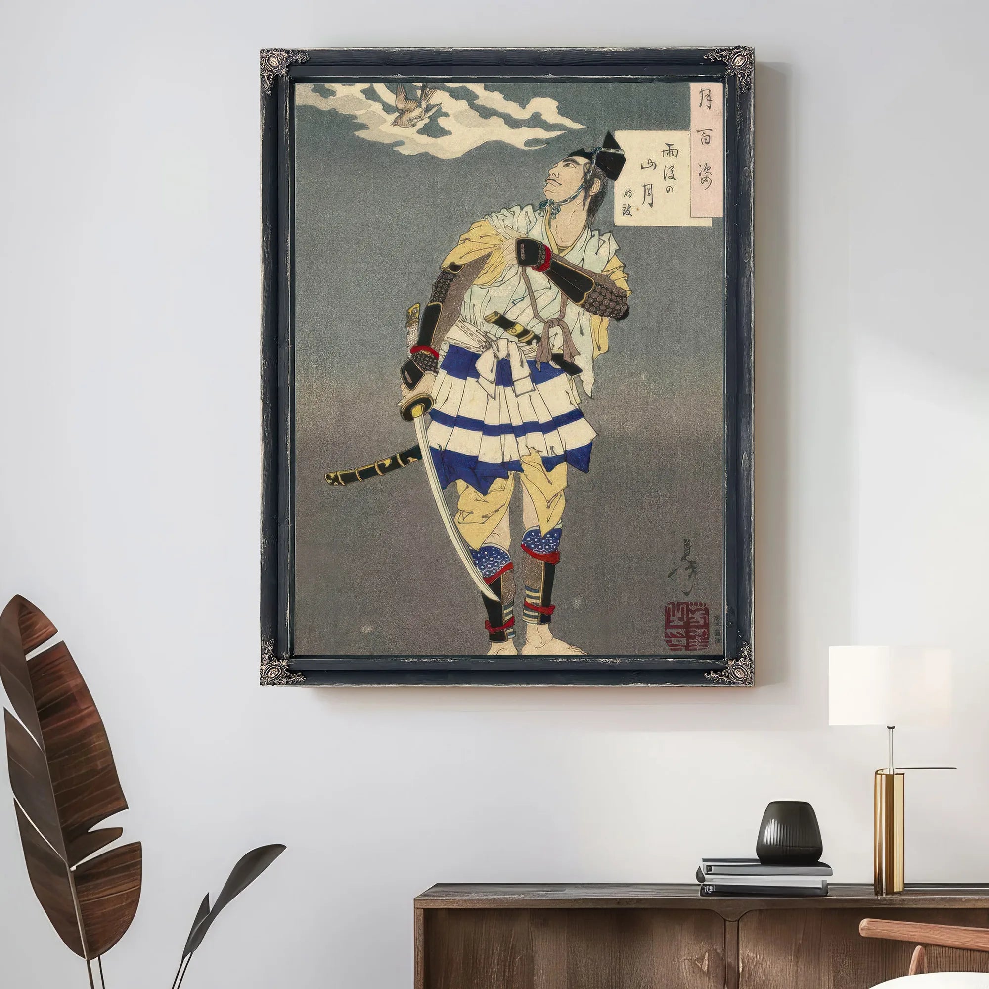 100 Aspects No 9 Mountain Moon After Rain 1885 By Tsukioka Yoshitoshi Fine Art Print