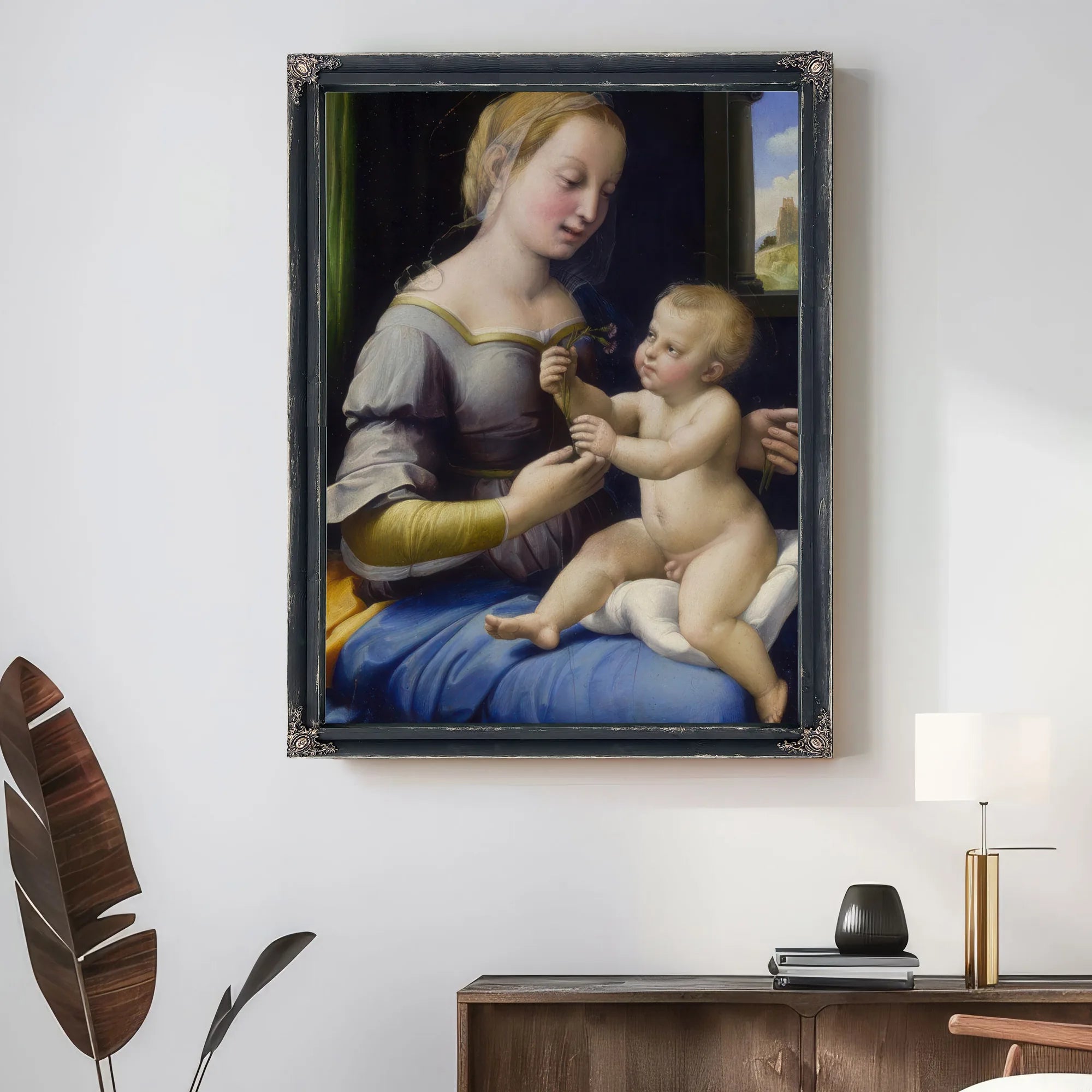 The Madonna Of The Pinks ('La Madonna Dei Garofani') By Raphael Fine Art Print