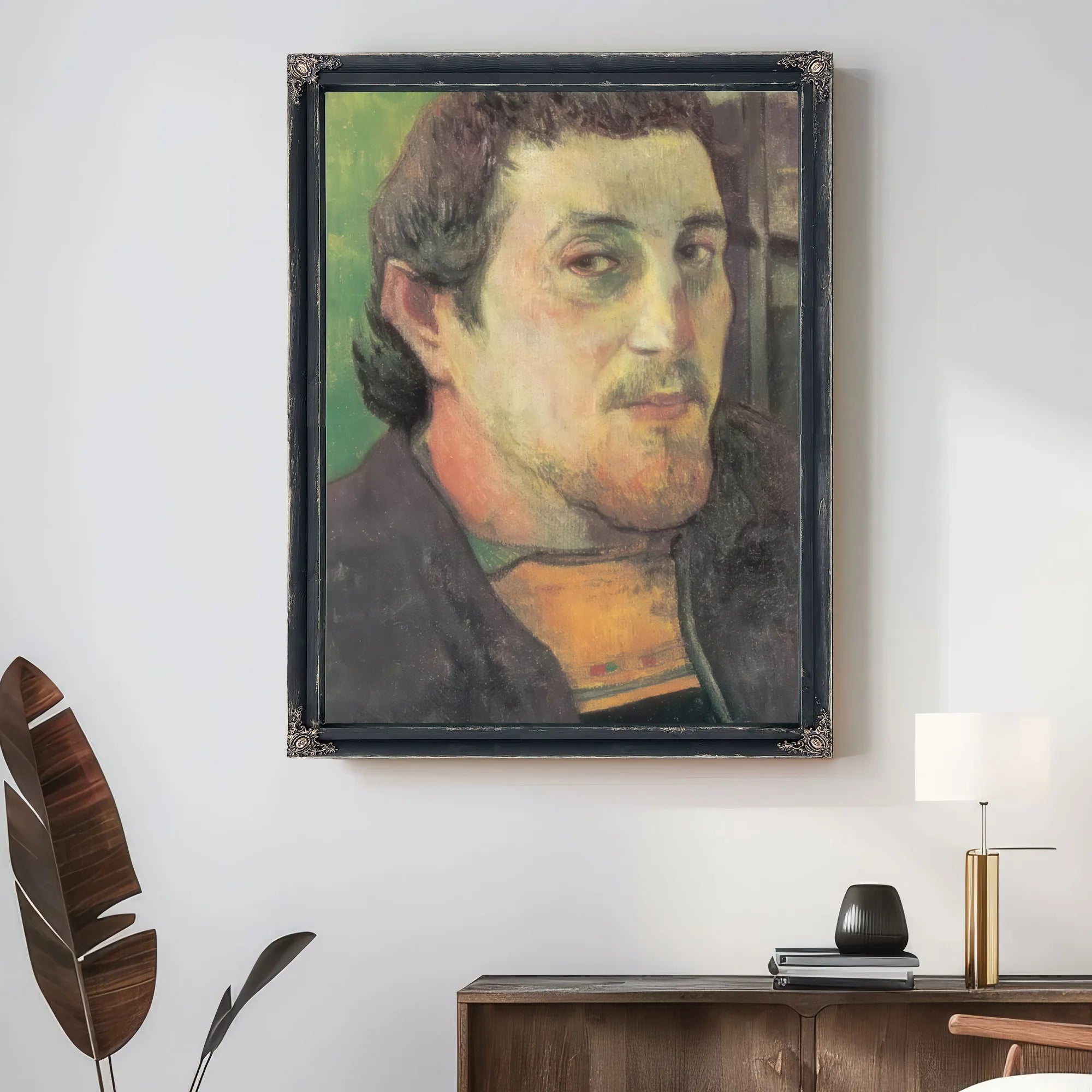 Self Portrait To My Friend Cazziere By Paul Gauguin Fine Art Print