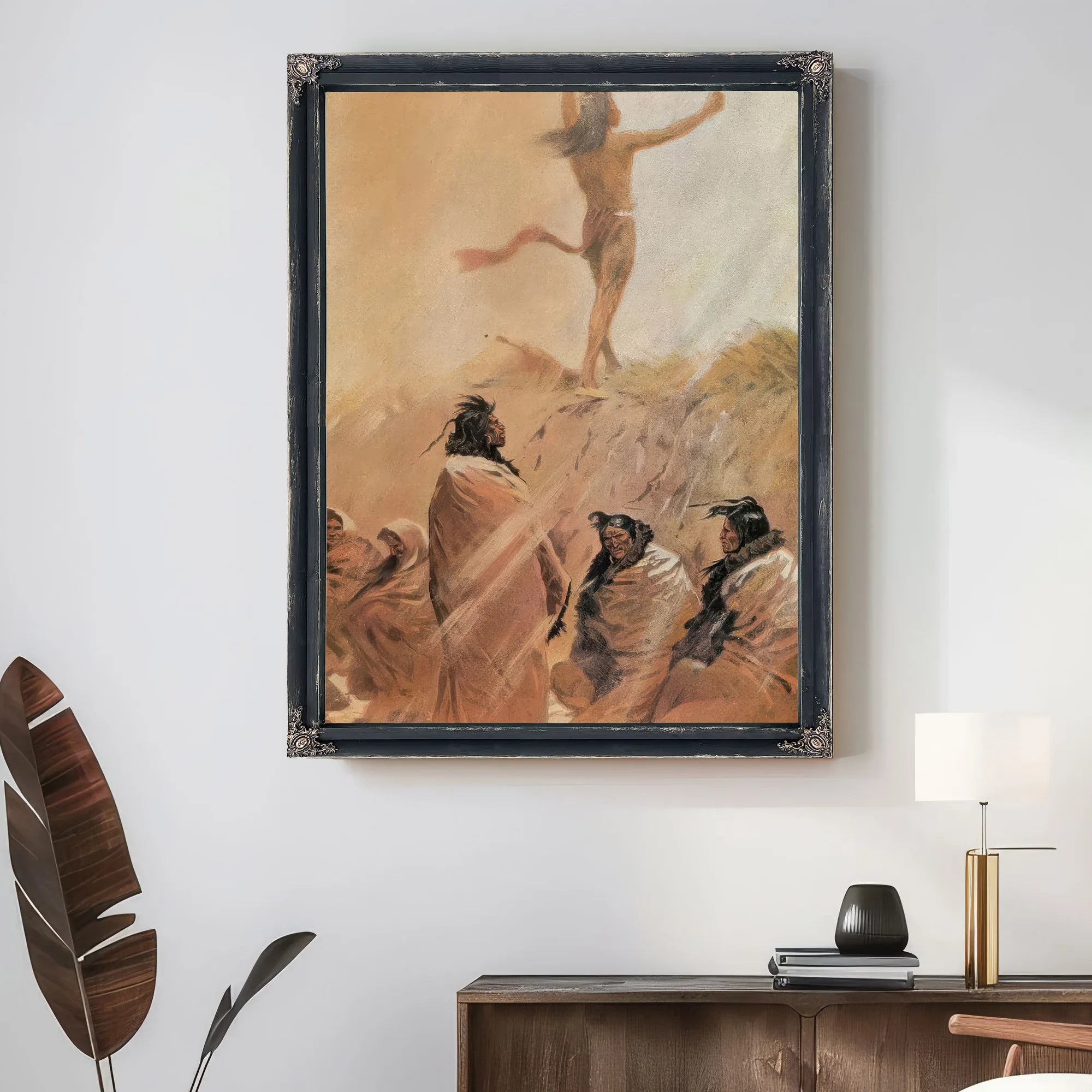 The Fire Eater Raised His Arms Heavenward By Frederic Remington Fine Art Print