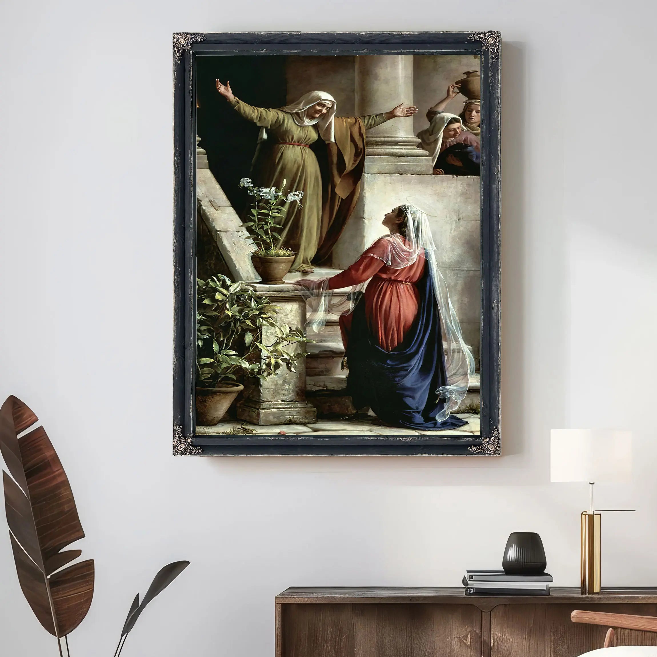Mary And Elizabeth by Carl Bloch