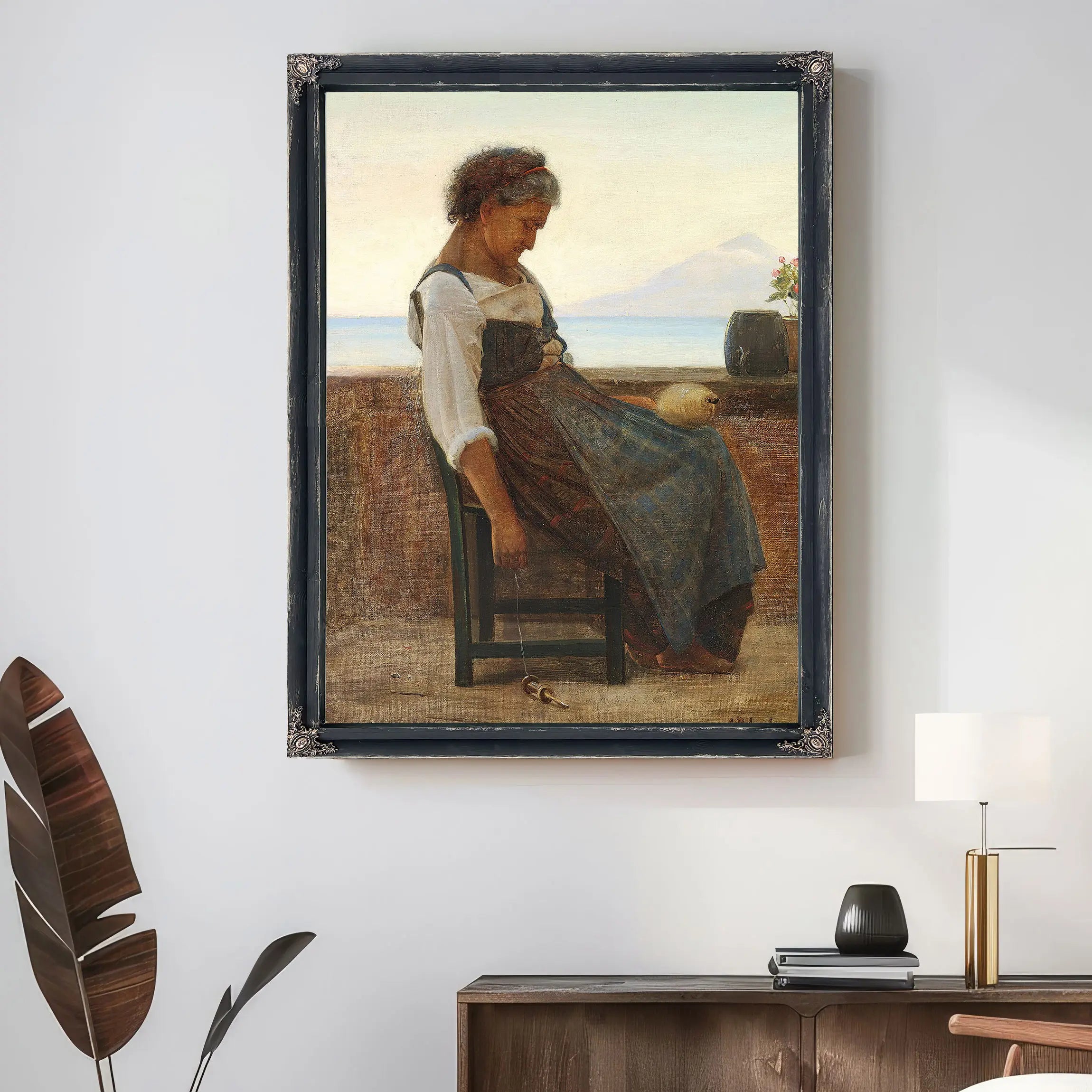 Italiensk Morlille Tager Sig Et Hvil by Carl Bloch
