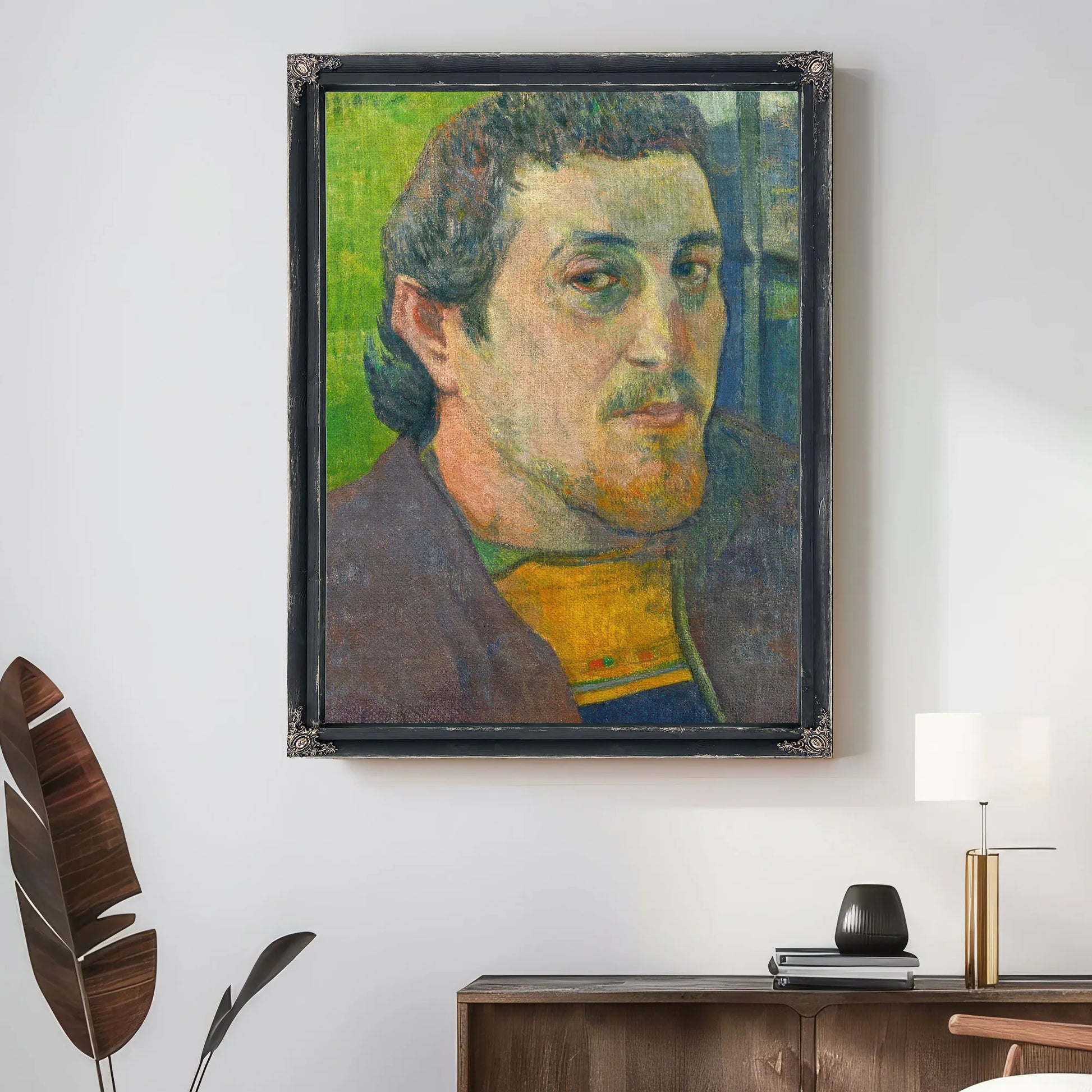 Self Portrait Dedicated To Carriere By Paul Gauguin Fine Art Print