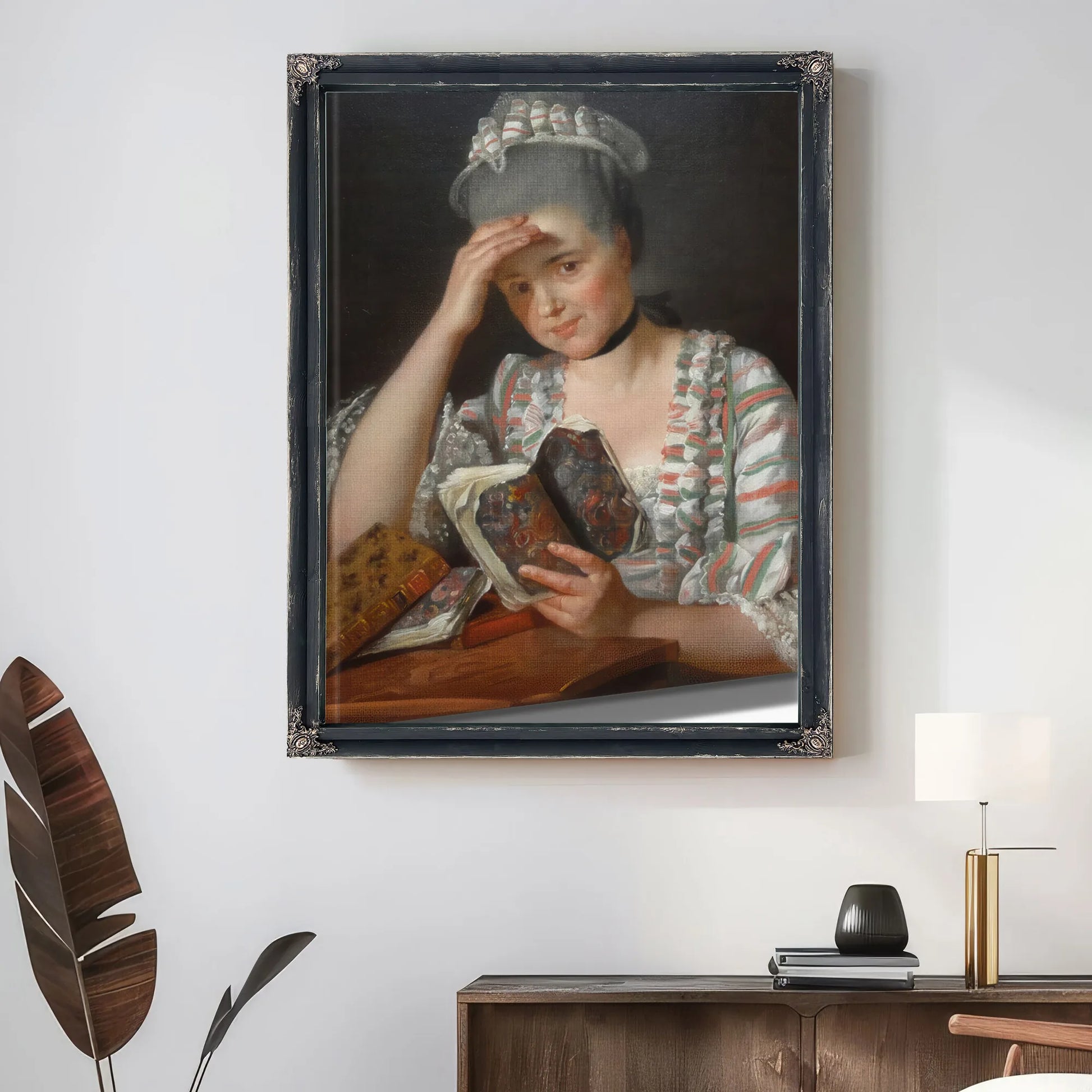 Madame Francois Buron 1769 Art Institute Of Chicago Dsc09457 By Jacques Louis David Fine Art Print