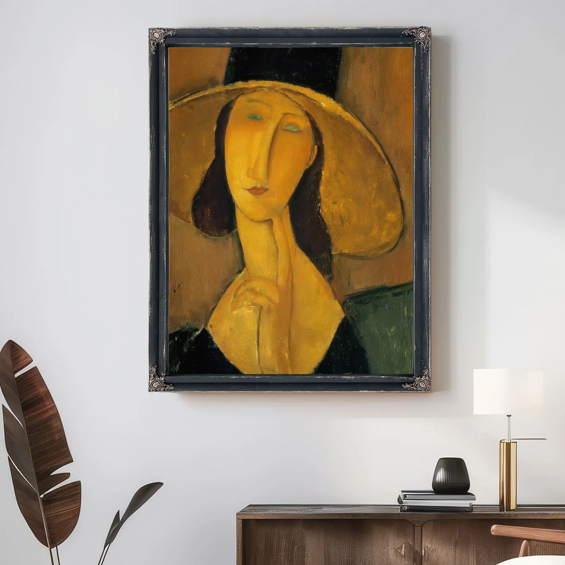 Portrait Of Woman In Hat 1917 By Amedeo Modigliani Fine Art Print
