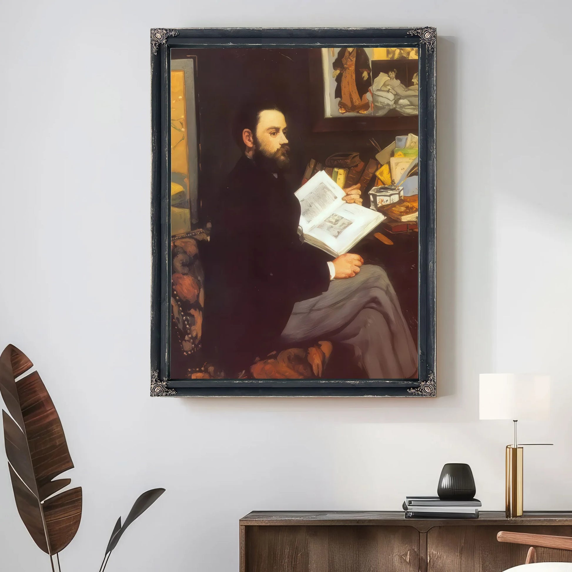 Portrait Of Emile Zola By Edouard Manet Fine Art Print