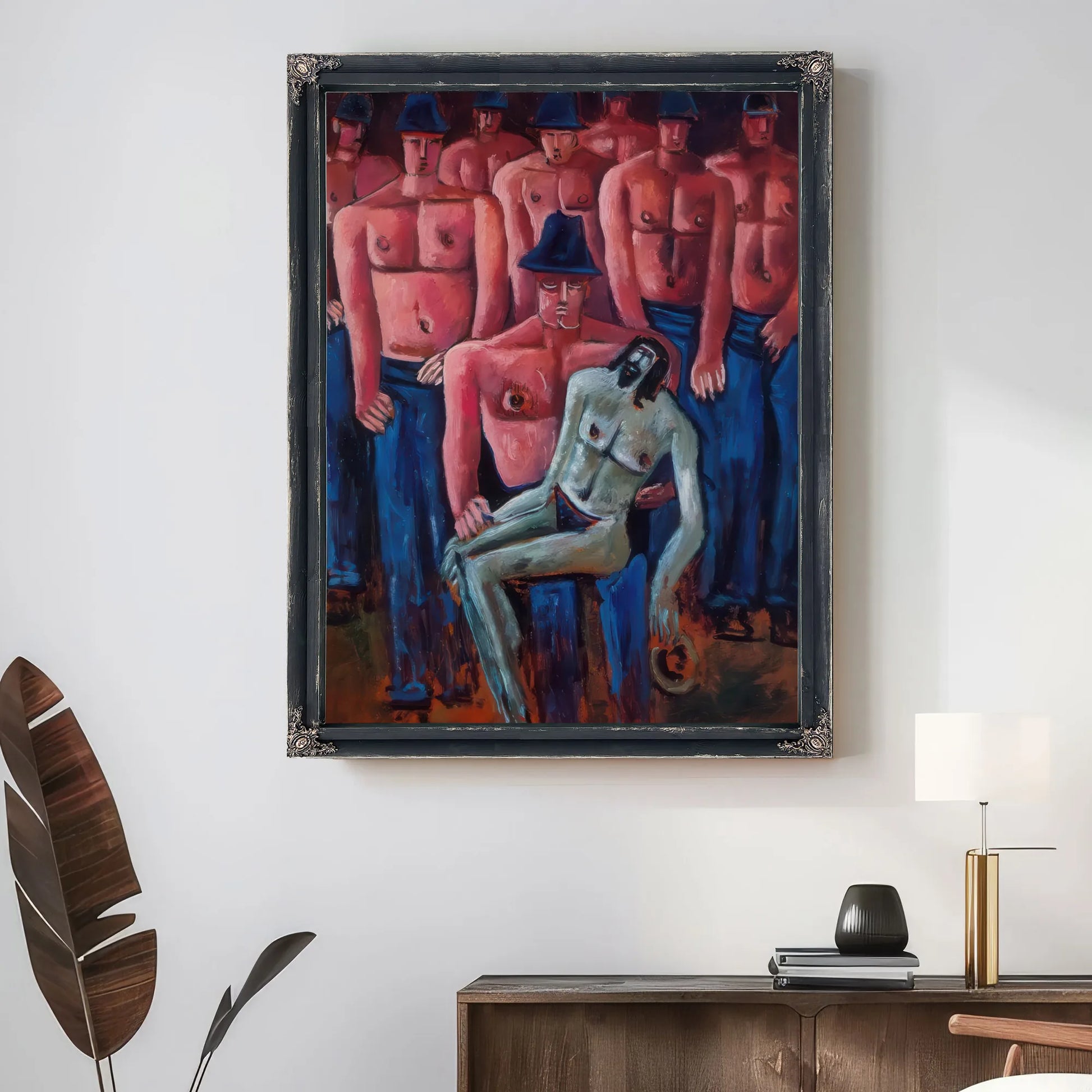 Christ Held My Half Naked Men By Marsden Hartley Fine Art Print