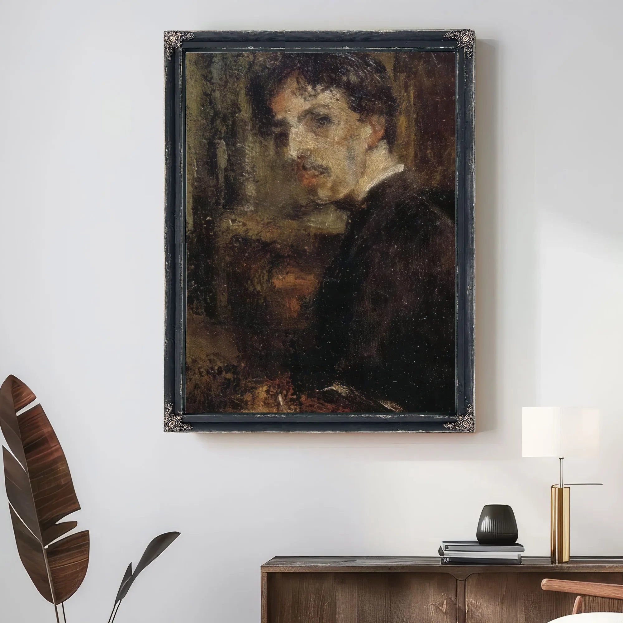 Self Portrait, Called The Little Head By James Ensor Fine Art Print