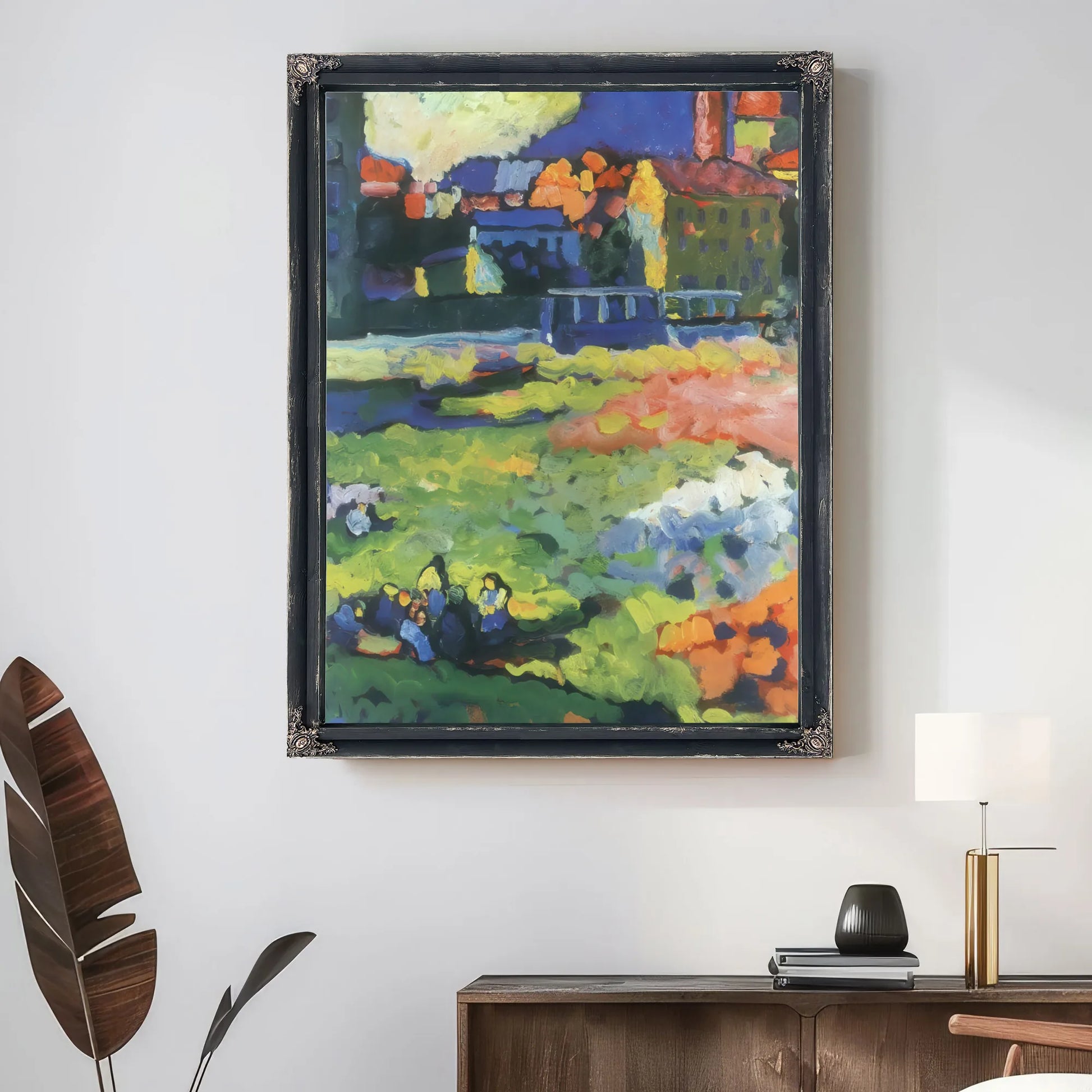 Munich Schwabing With The Church Of St. Ursul 1908 By Wassily Kandinsky Fine Art Print