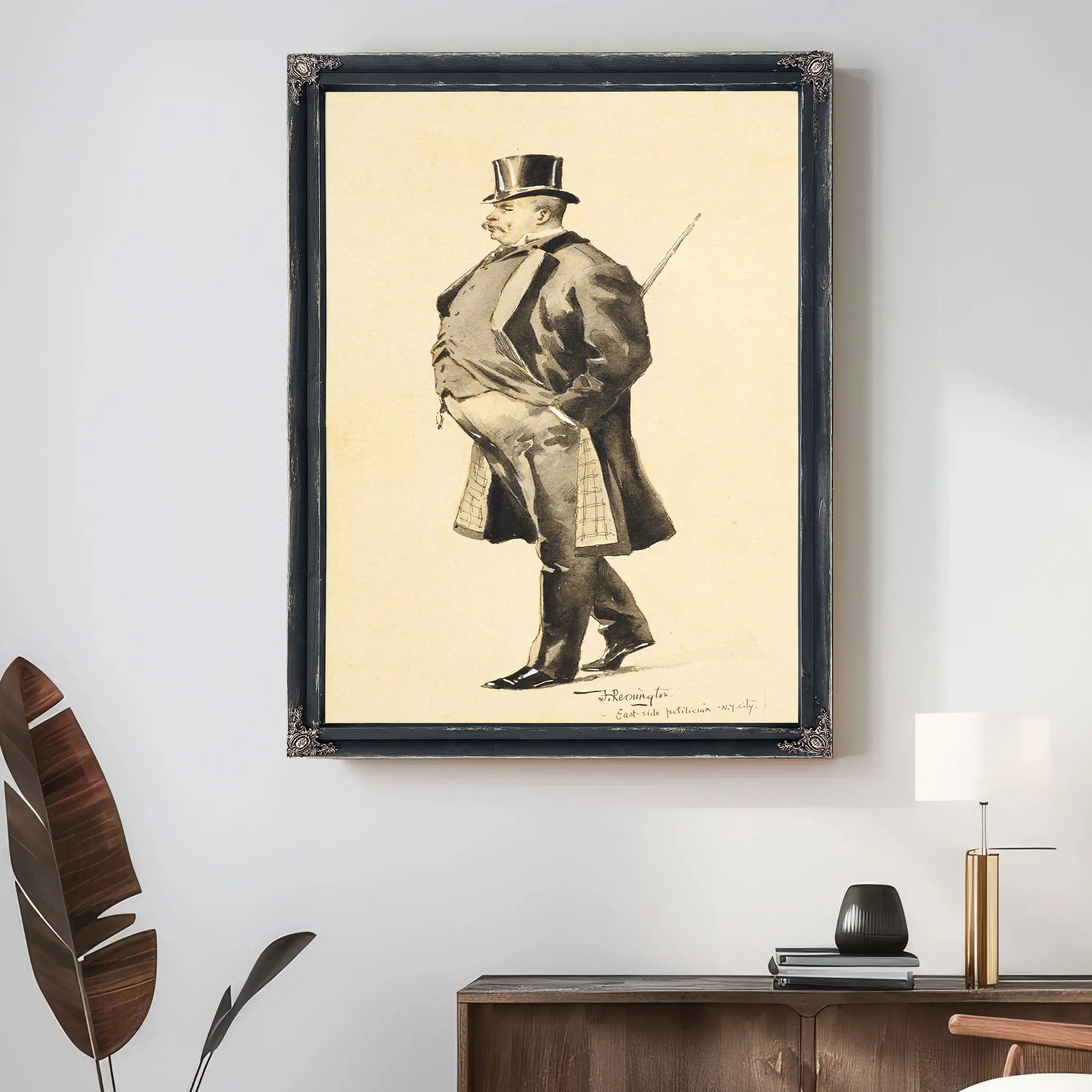 An East Side Politician by Frederic Remington