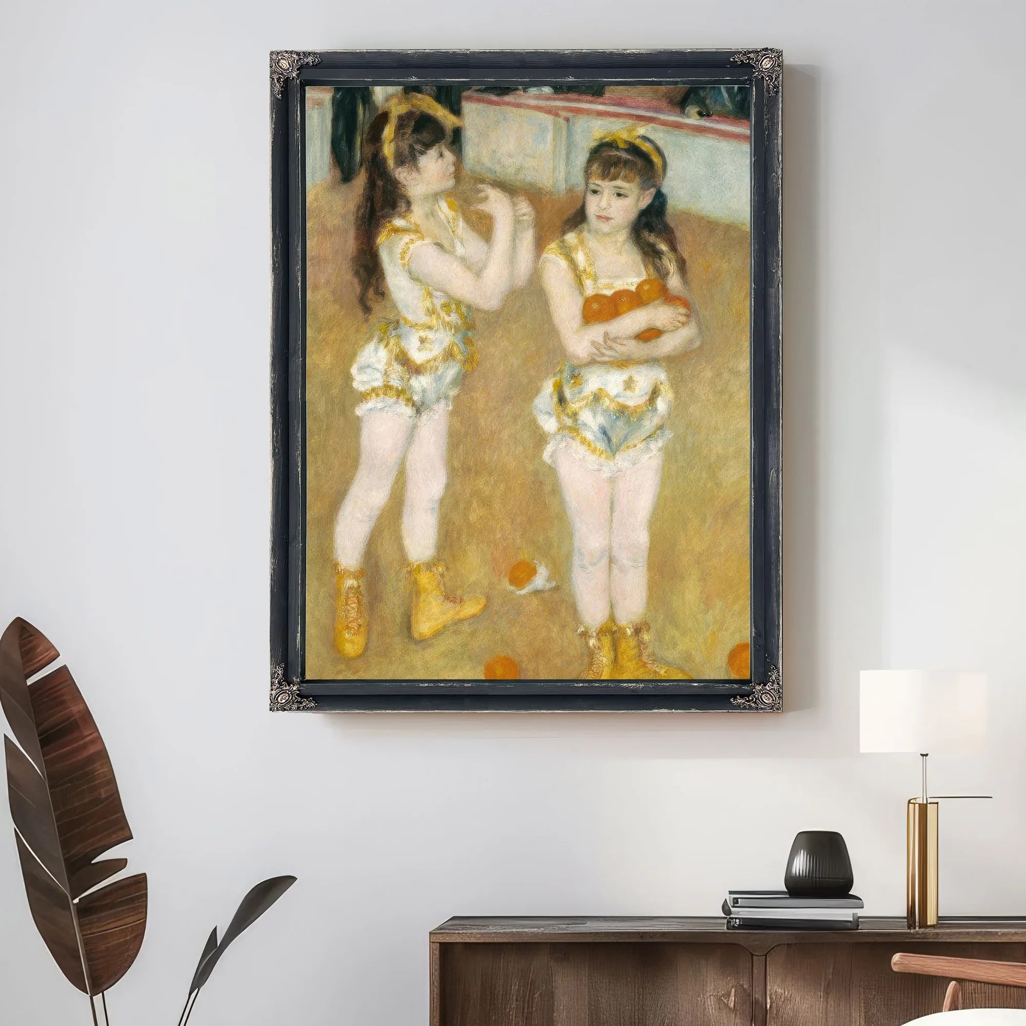 Acrobats At The Cirque Fernando (Francisca And Angelina Wartenberg) By Pierre August Renoir Fine Art Print