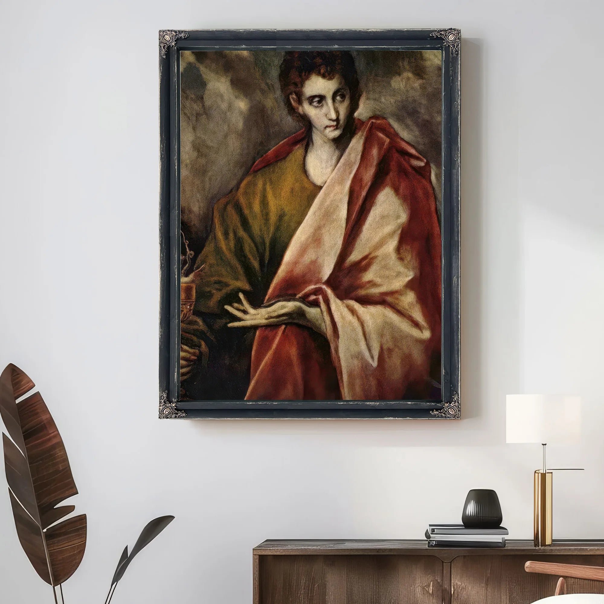Saint John The Evangelist 1605 99 7X78Cm Museo Del Prado P02444 By El Greco Fine Art Print