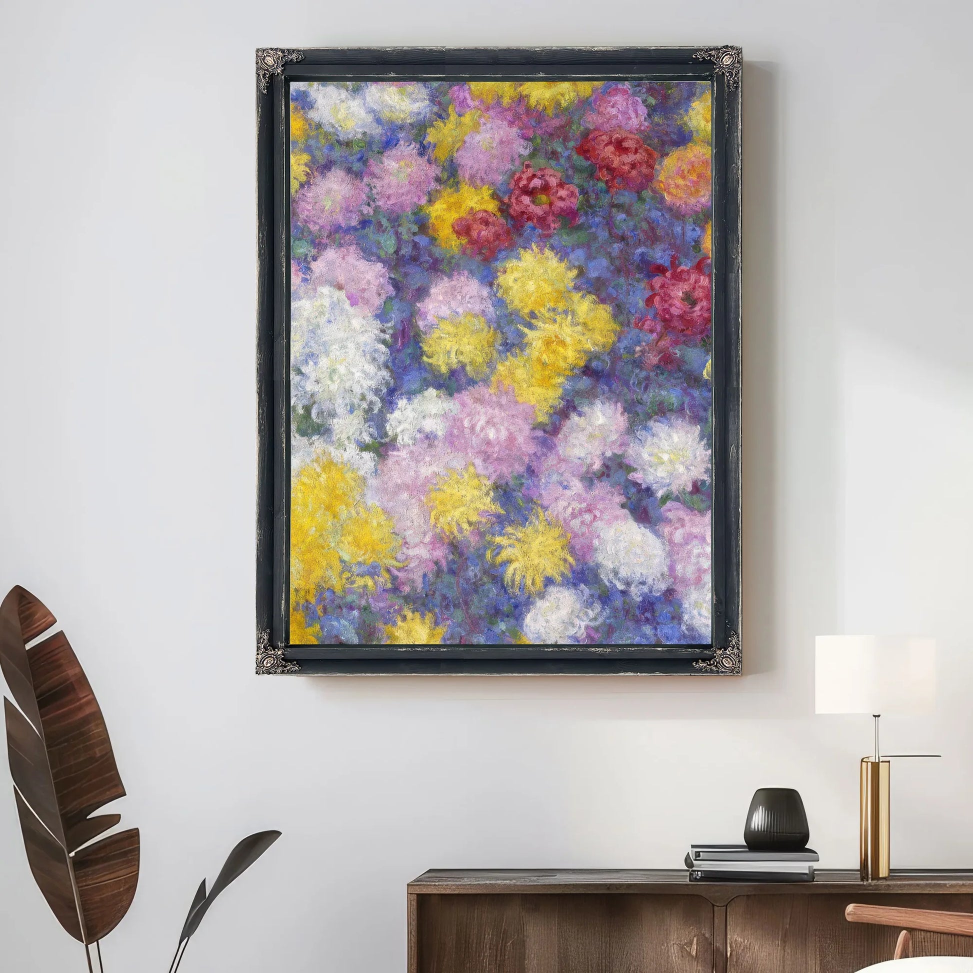 Chrysanthemums By Claude Monet Fine Art Print