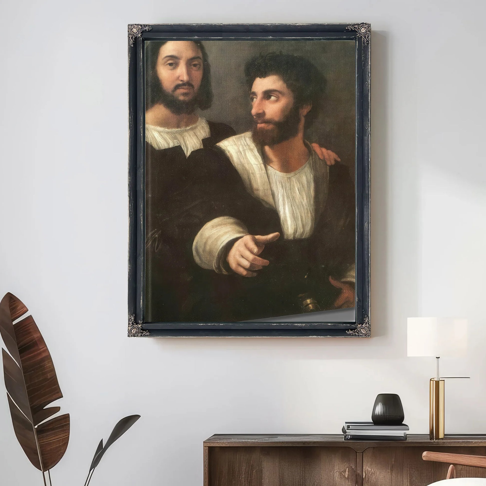 Double Portrait By Raphael Fine Art Print