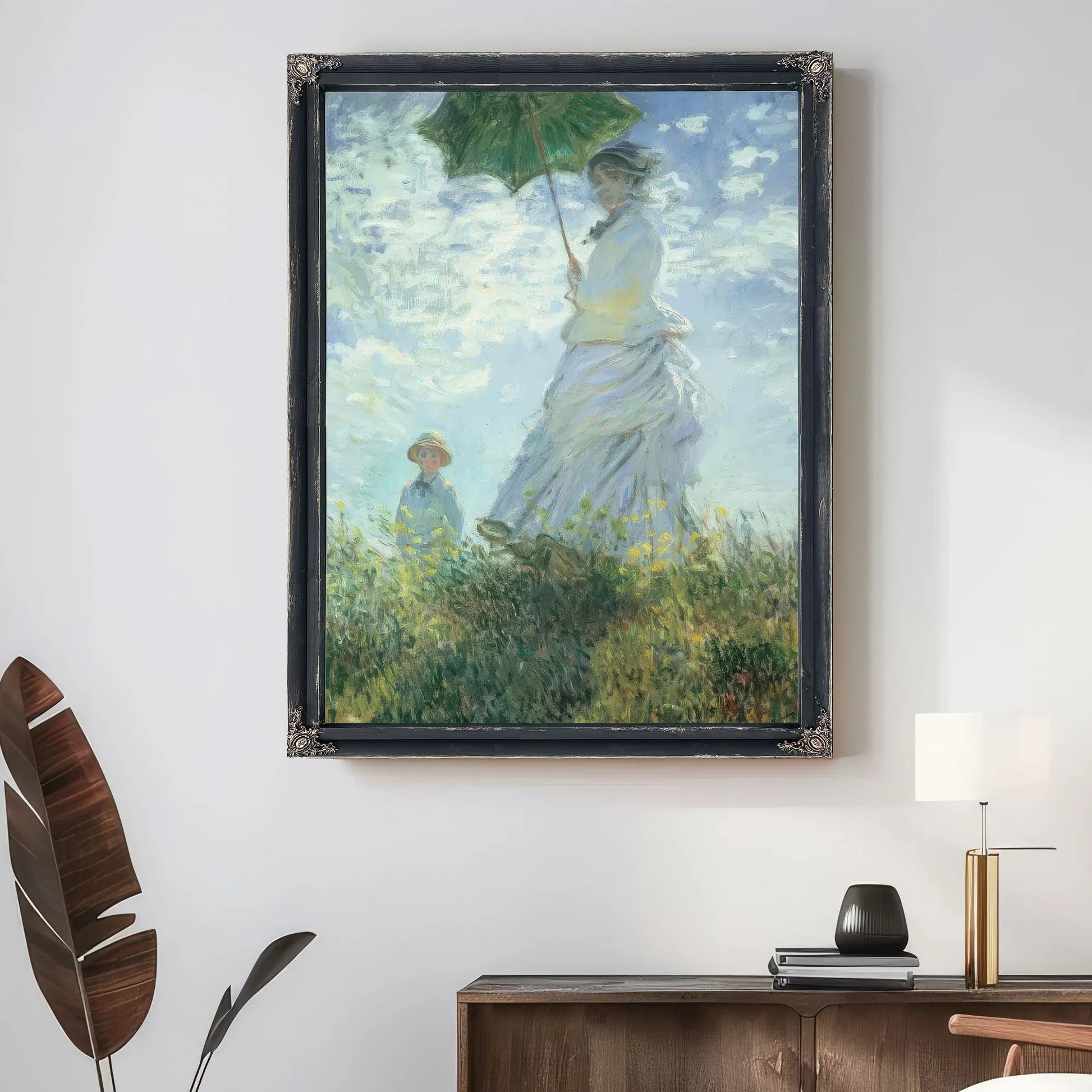 The Walk Lady With Parasol By Claude Monet Fine Art Print