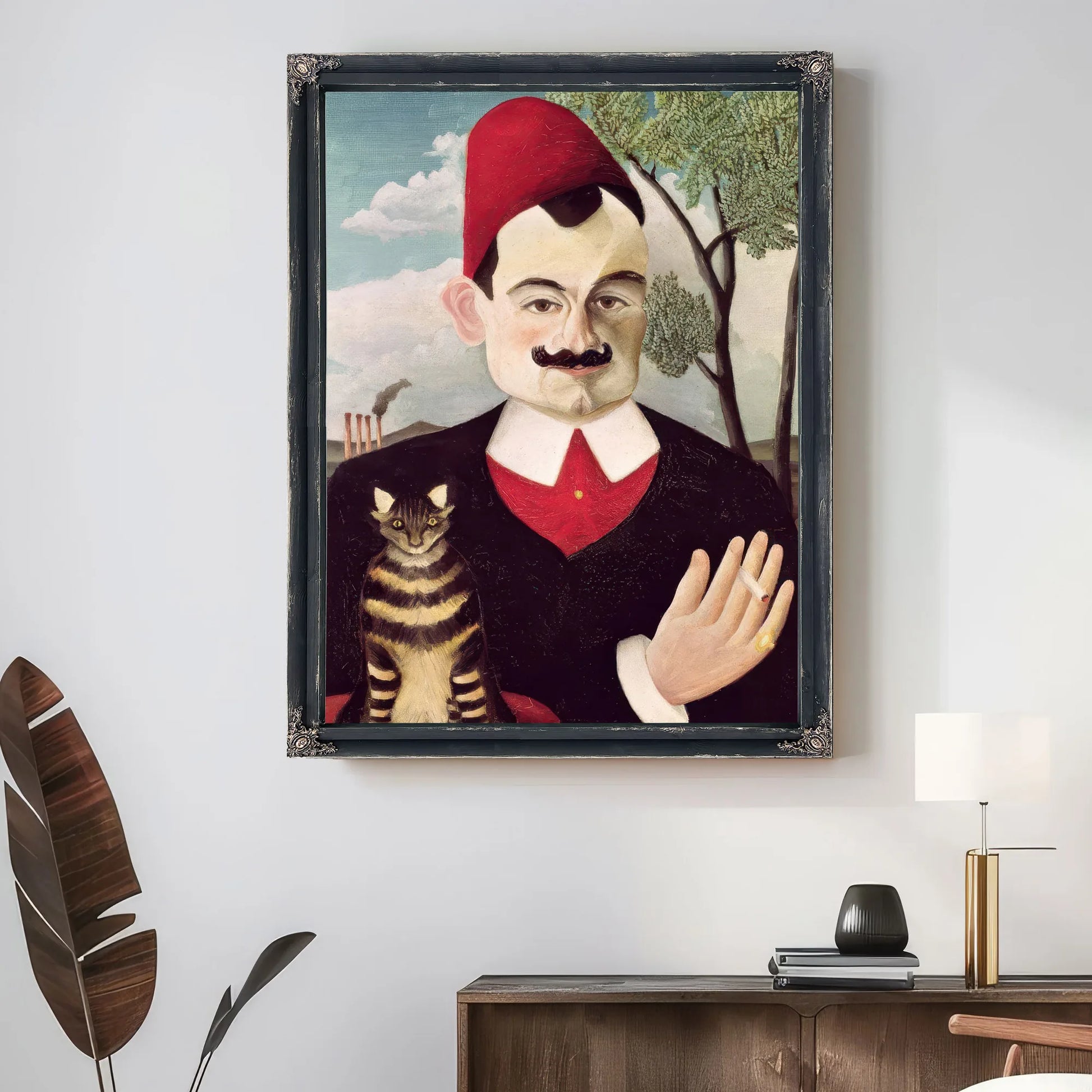 Portrait Of Pierre Loti (1850 1923) By Henri Julien Felix Rousseau Fine Art Print